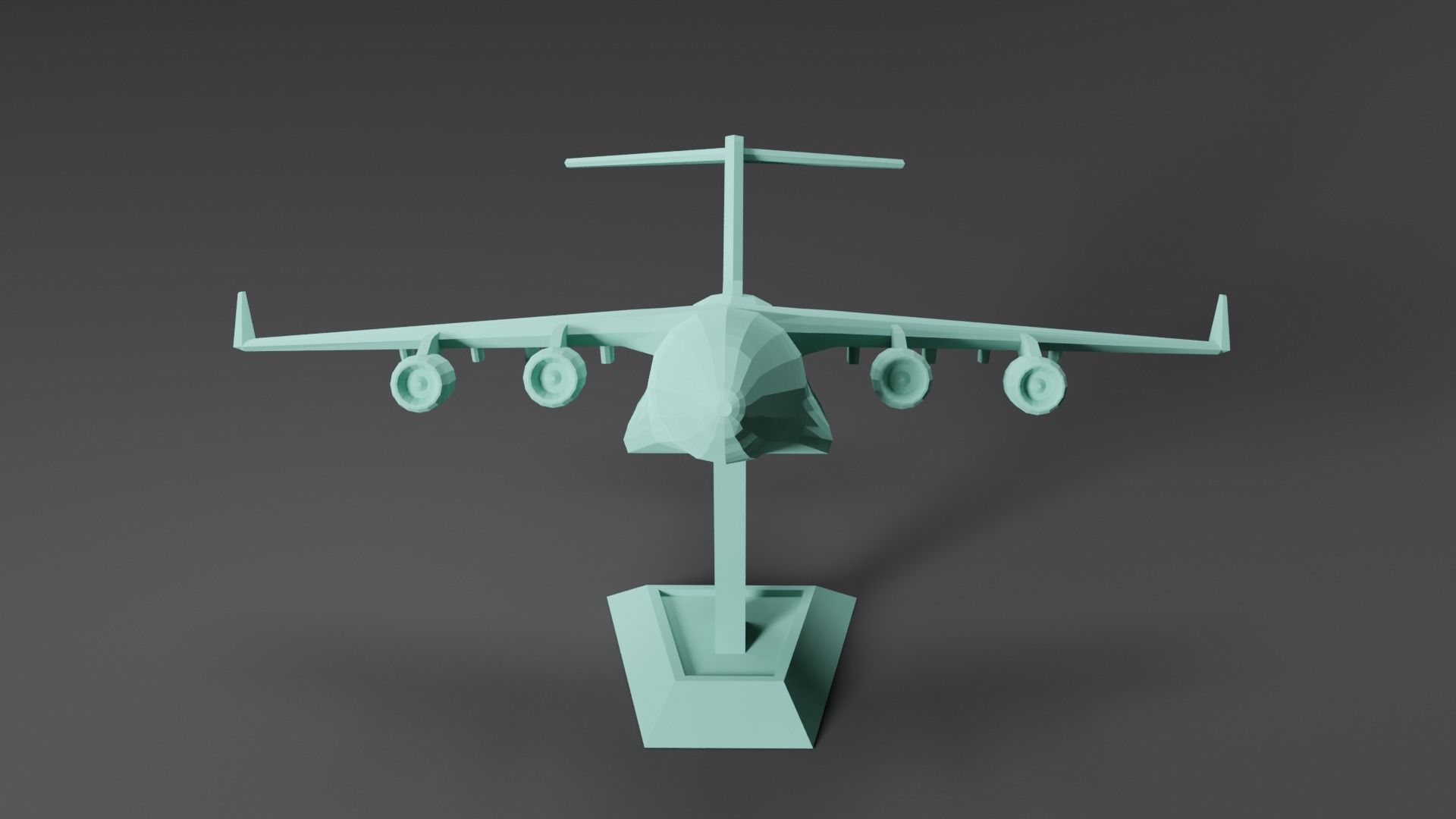 C-17 Globemaster plane  3D print model_5