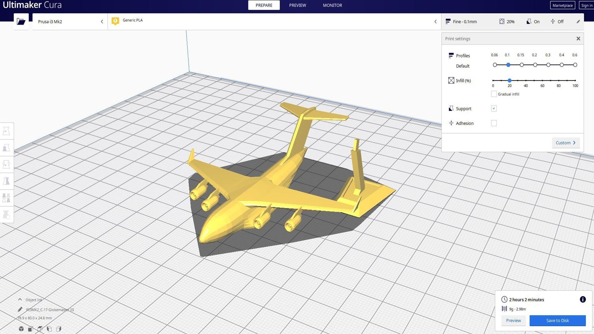 C-17 Globemaster plane  3D print model_6