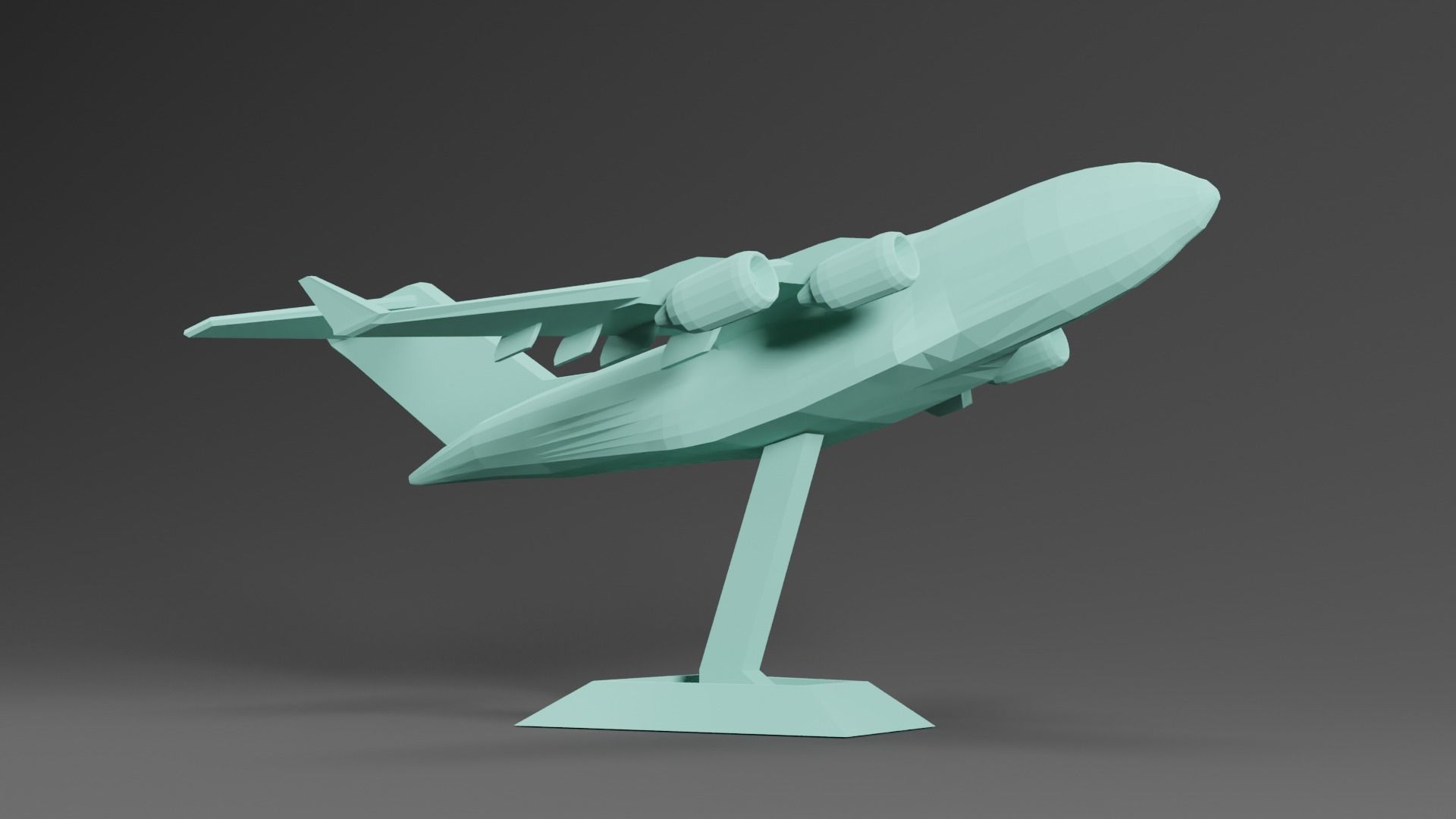 C-17 Globemaster plane  3D print model_3