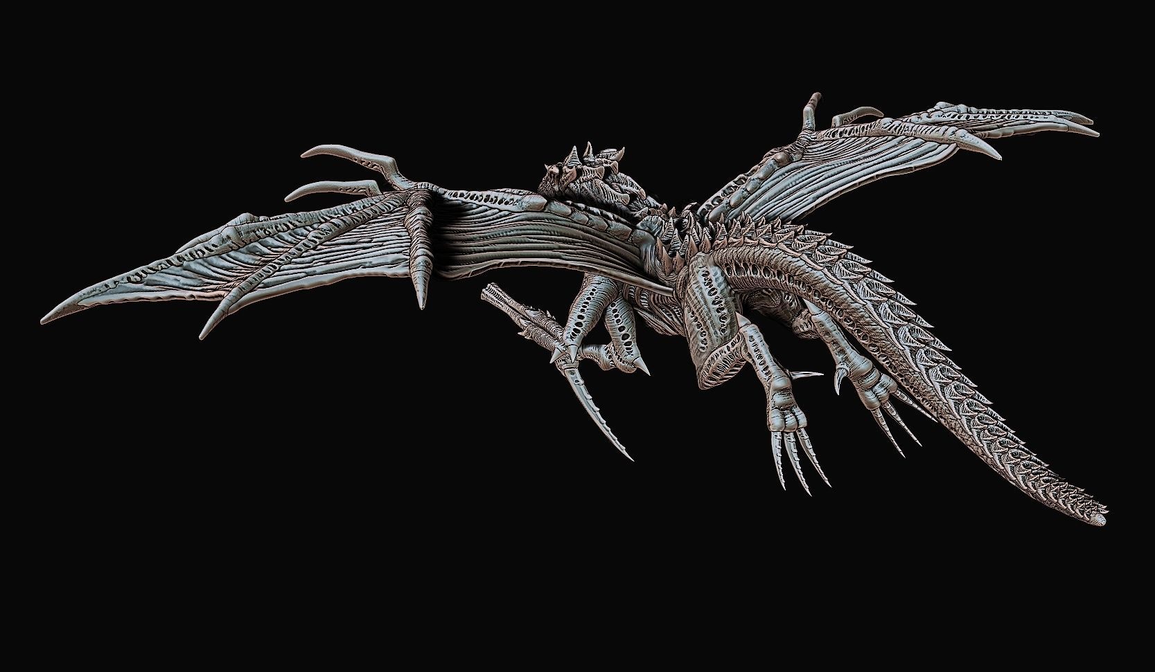 Alien Dragon Harridan 3D print model_11