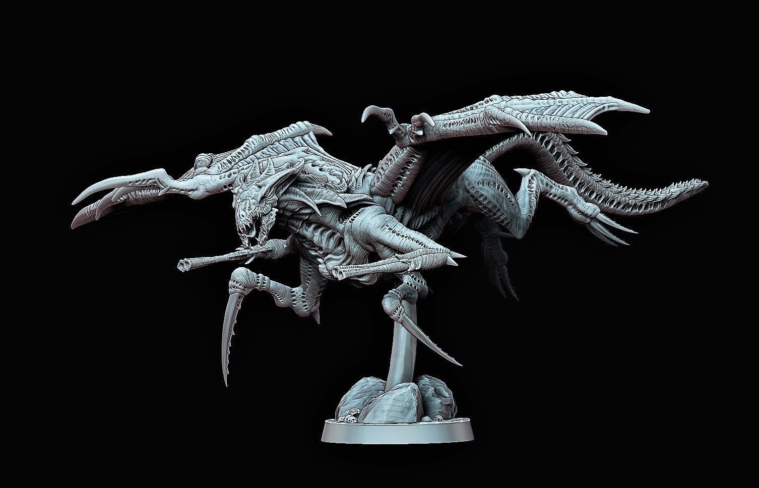 Alien Dragon Harridan 3D print model_4
