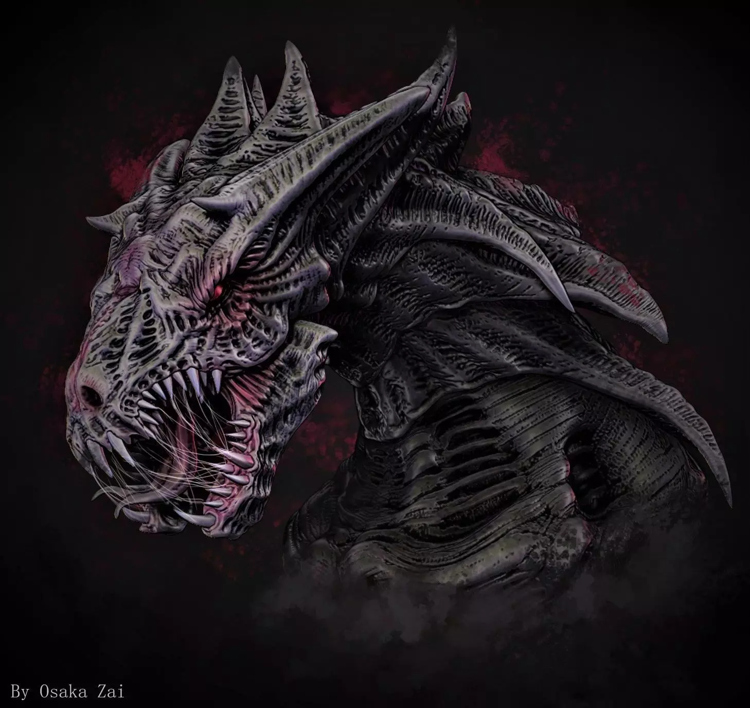Alien Dragon Harridan 3D print model_0