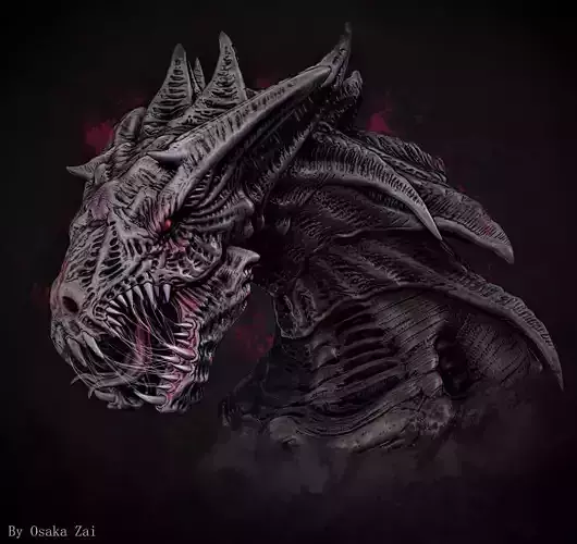 Alien Dragon Harridan  3D print model