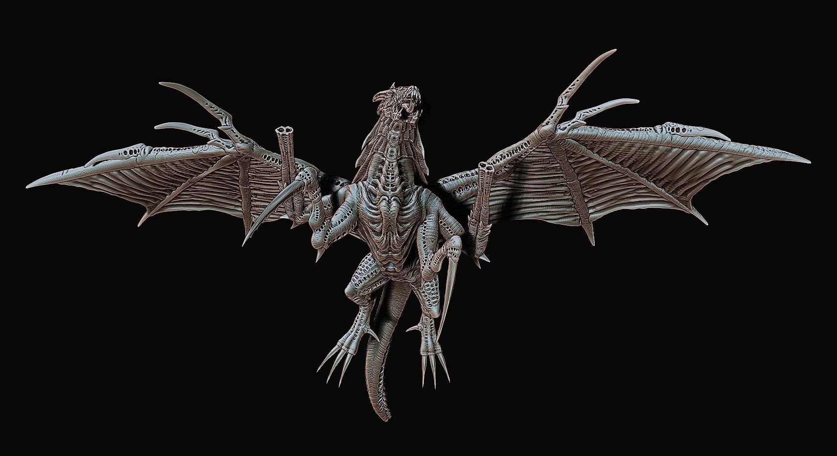 Alien Dragon Harridan 3D print model_13