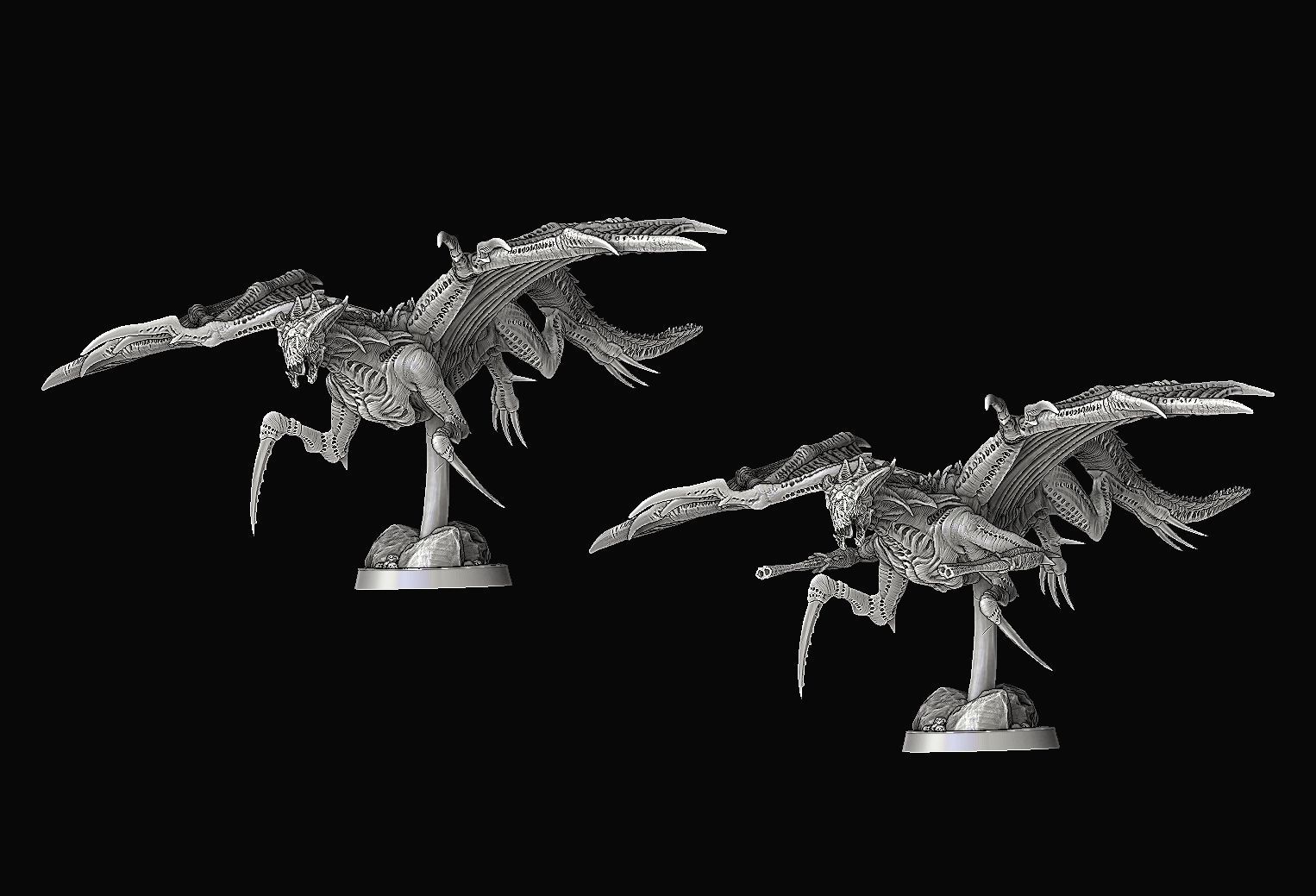 Alien Dragon Harridan 3D print model_10