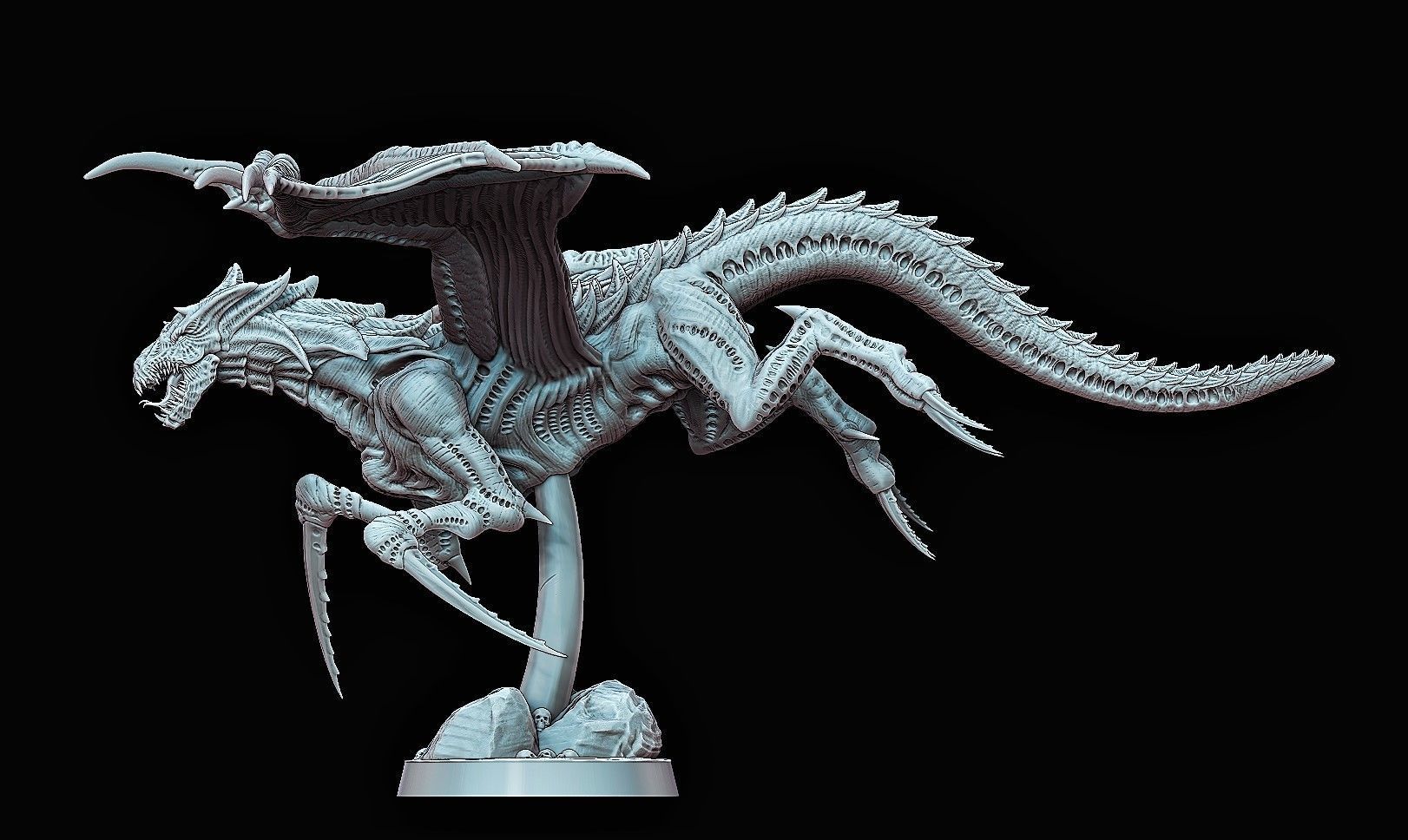 Alien Dragon Harridan 3D print model_7