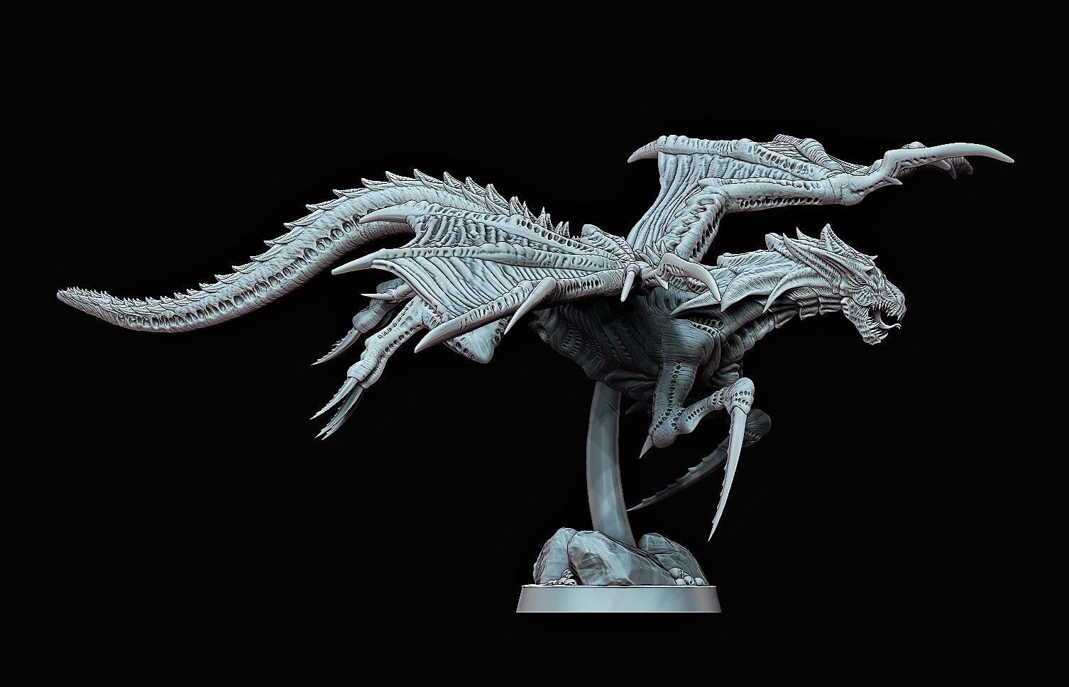 Alien Dragon Harridan 3D print model_8