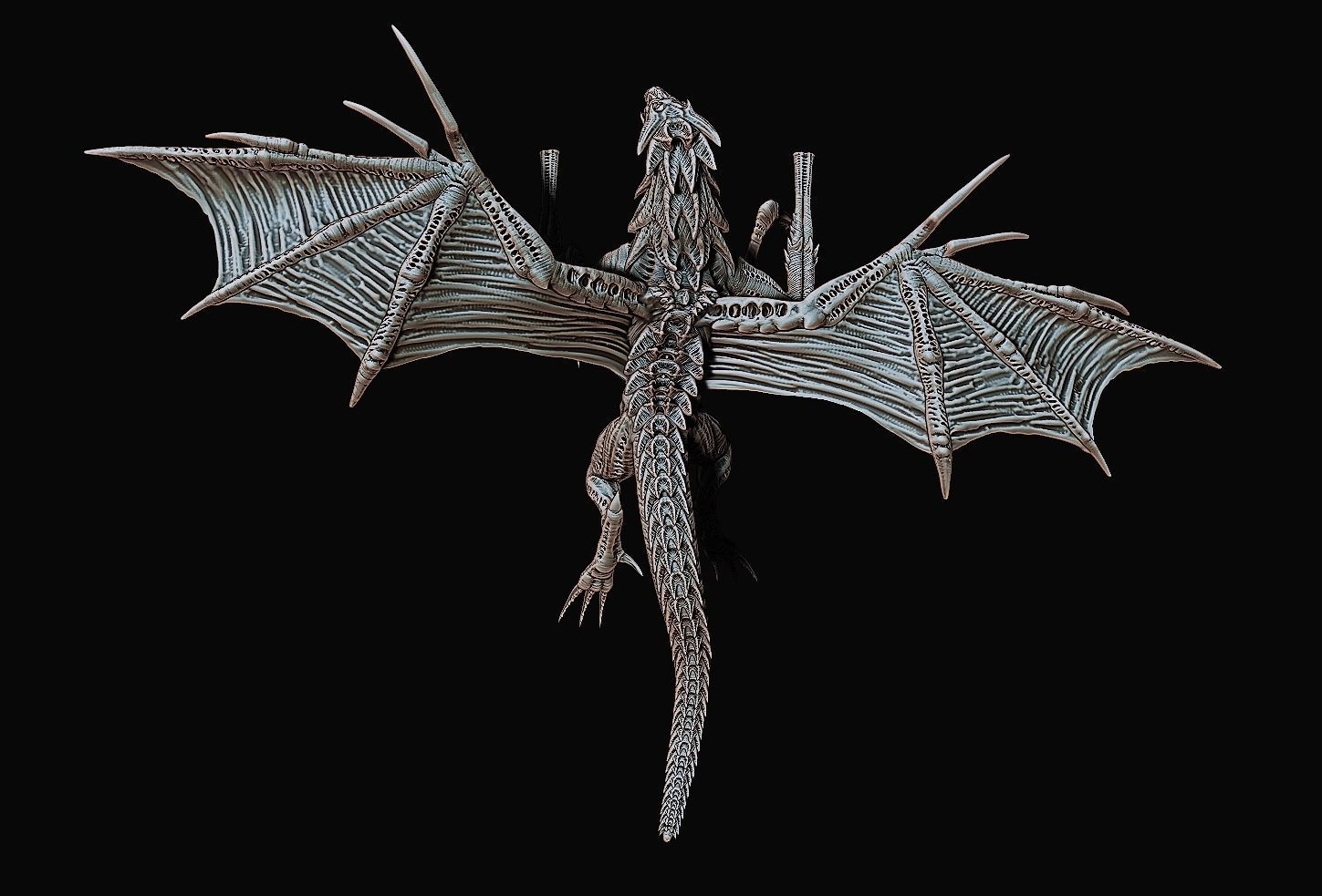Alien Dragon Harridan 3D print model_15