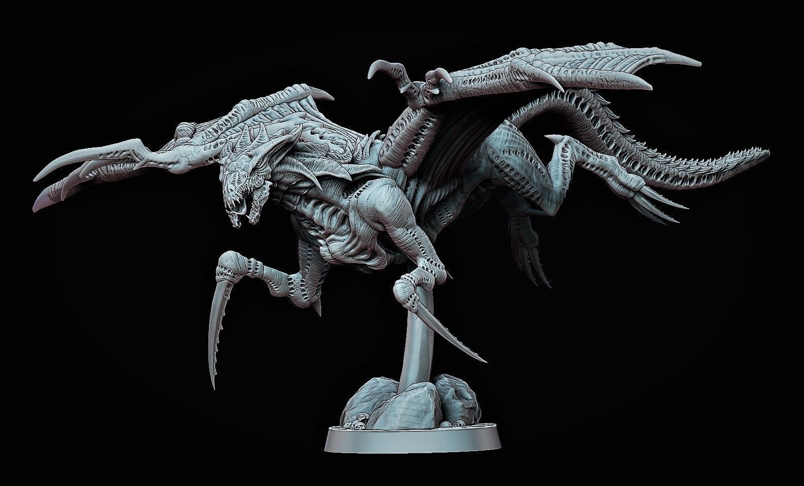 Alien Dragon Harridan 3D print model_5