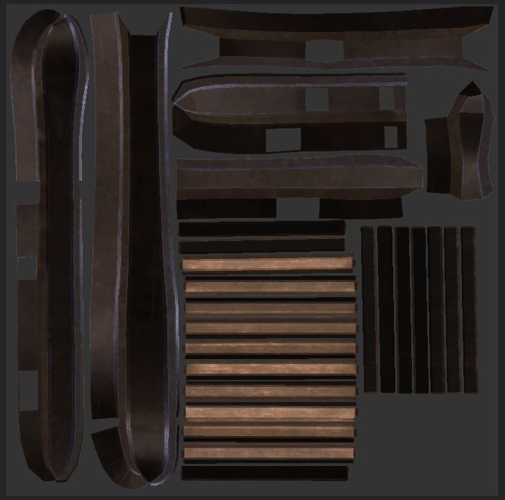 Park bench plus lantern and garbage bin Low-poly 3D model_17