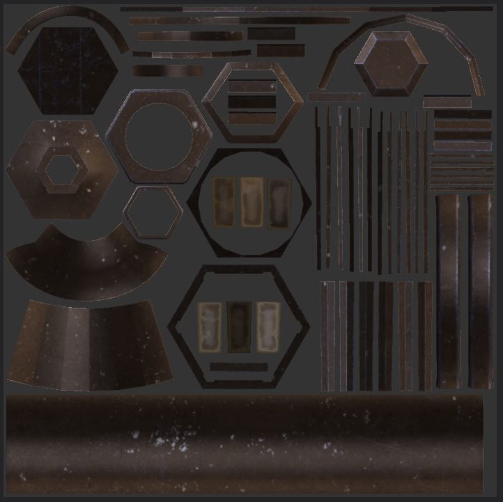 Park bench plus lantern and garbage bin Low-poly 3D model_18