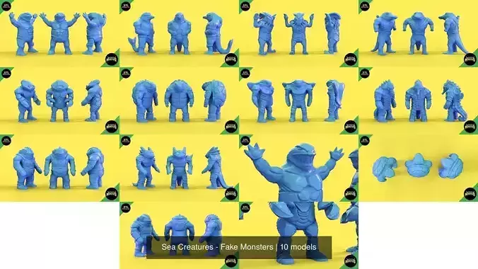 Sea Creatures - Fake Monsters