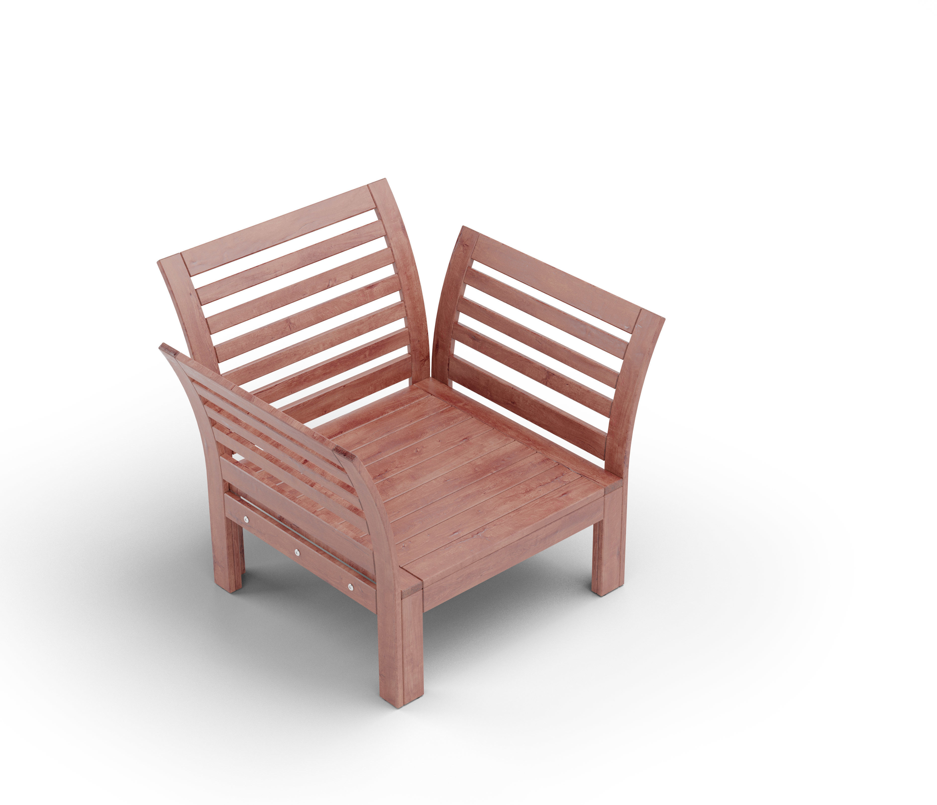 Sofa APPLARO IKEA Low-poly 3D model_4