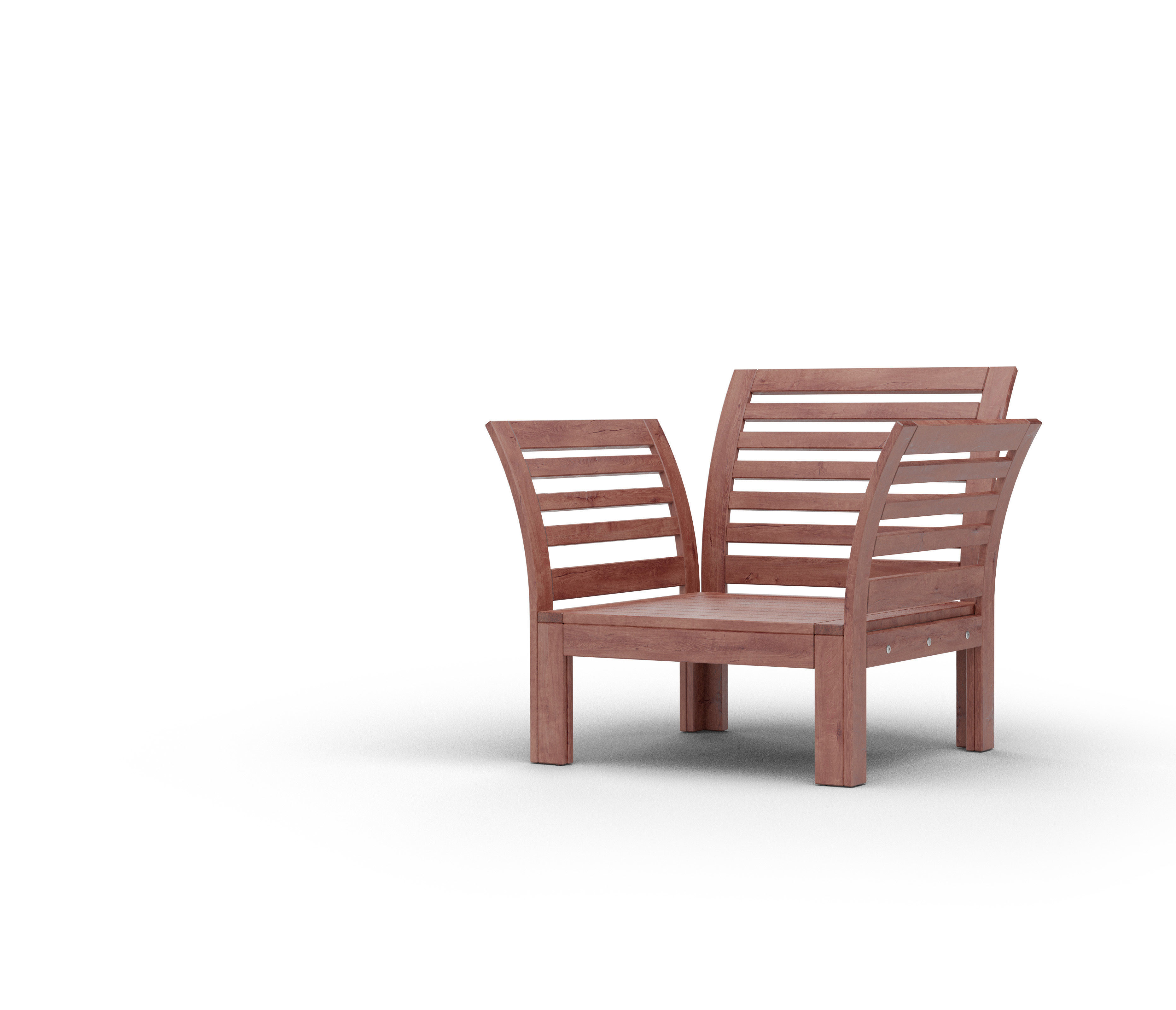 Sofa APPLARO IKEA Low-poly 3D model_2