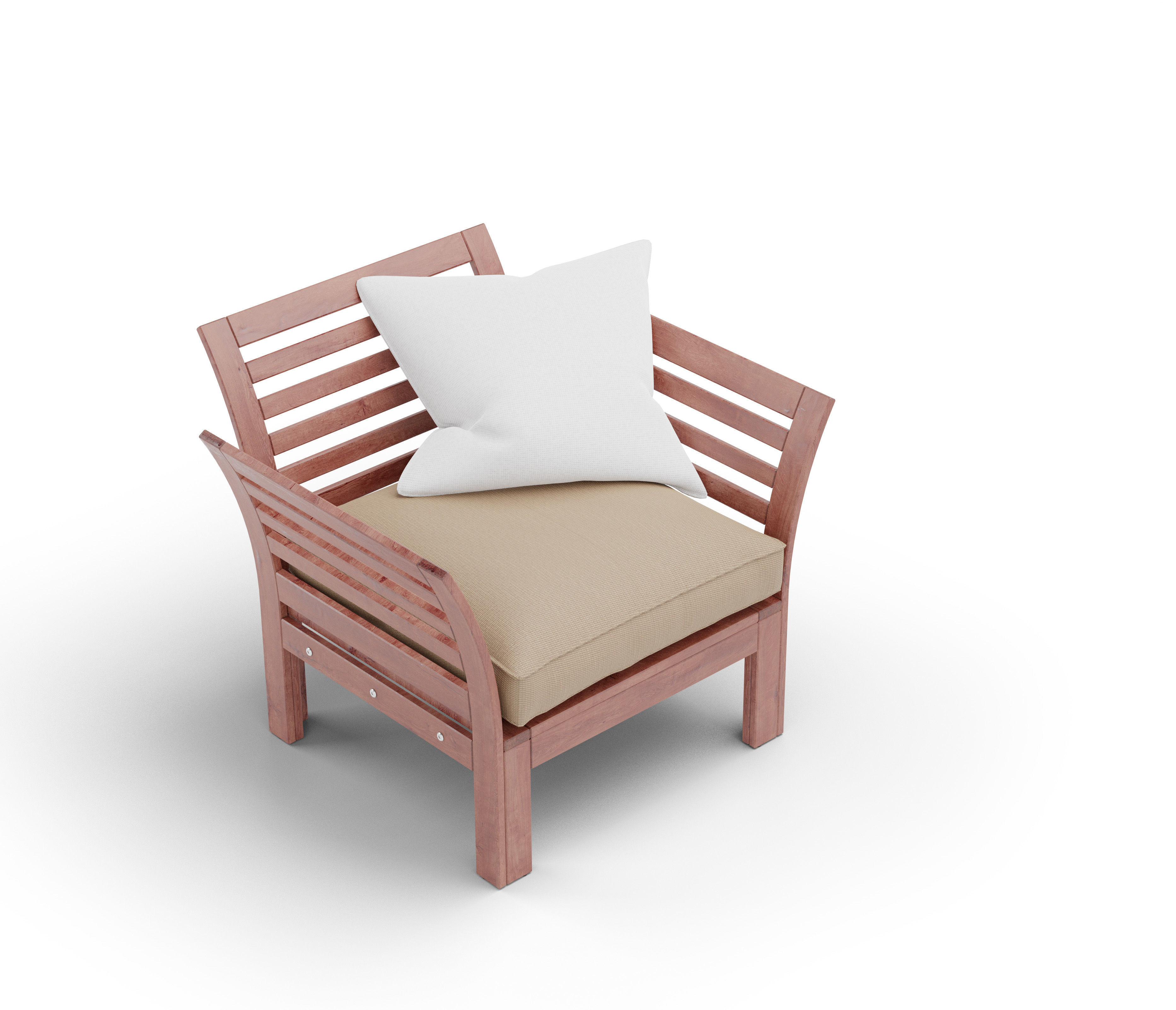 Sofa APPLARO IKEA Low-poly 3D model_3