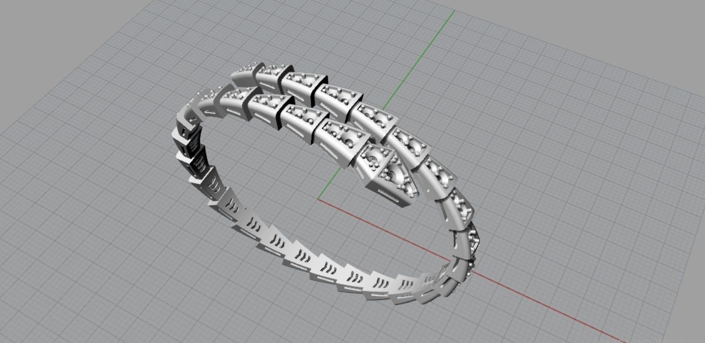Bracelet Bv  3D print model_3