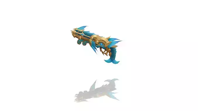 Atlantis Gun Low-poly 3D model