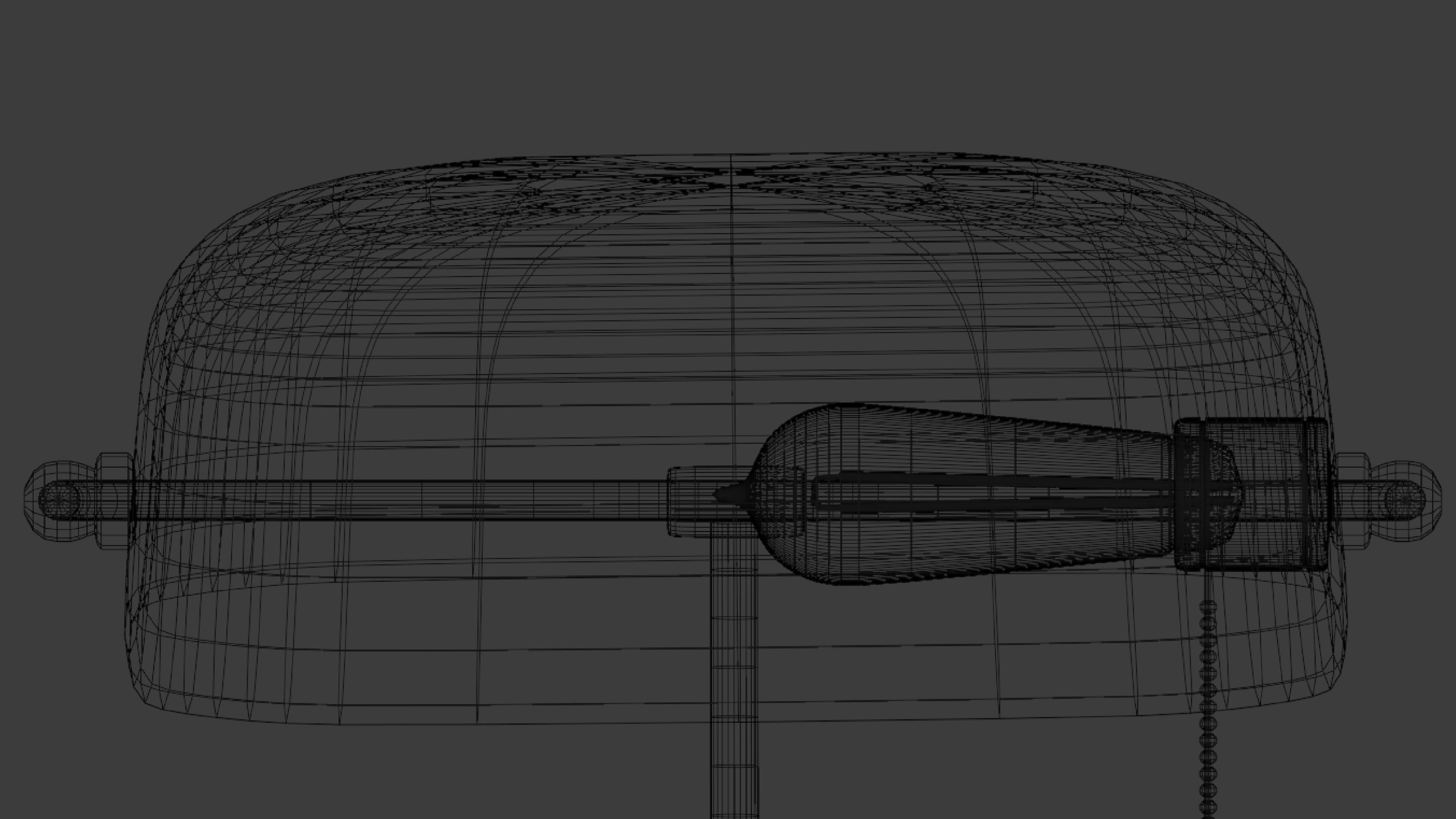 Retro Table Lamp 3D model_7