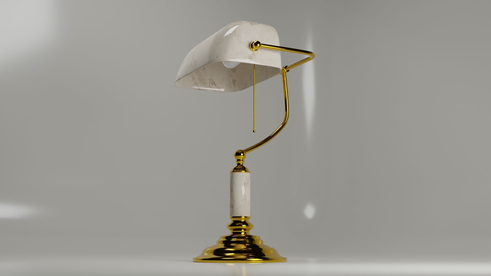 Retro Table Lamp 3D model_3