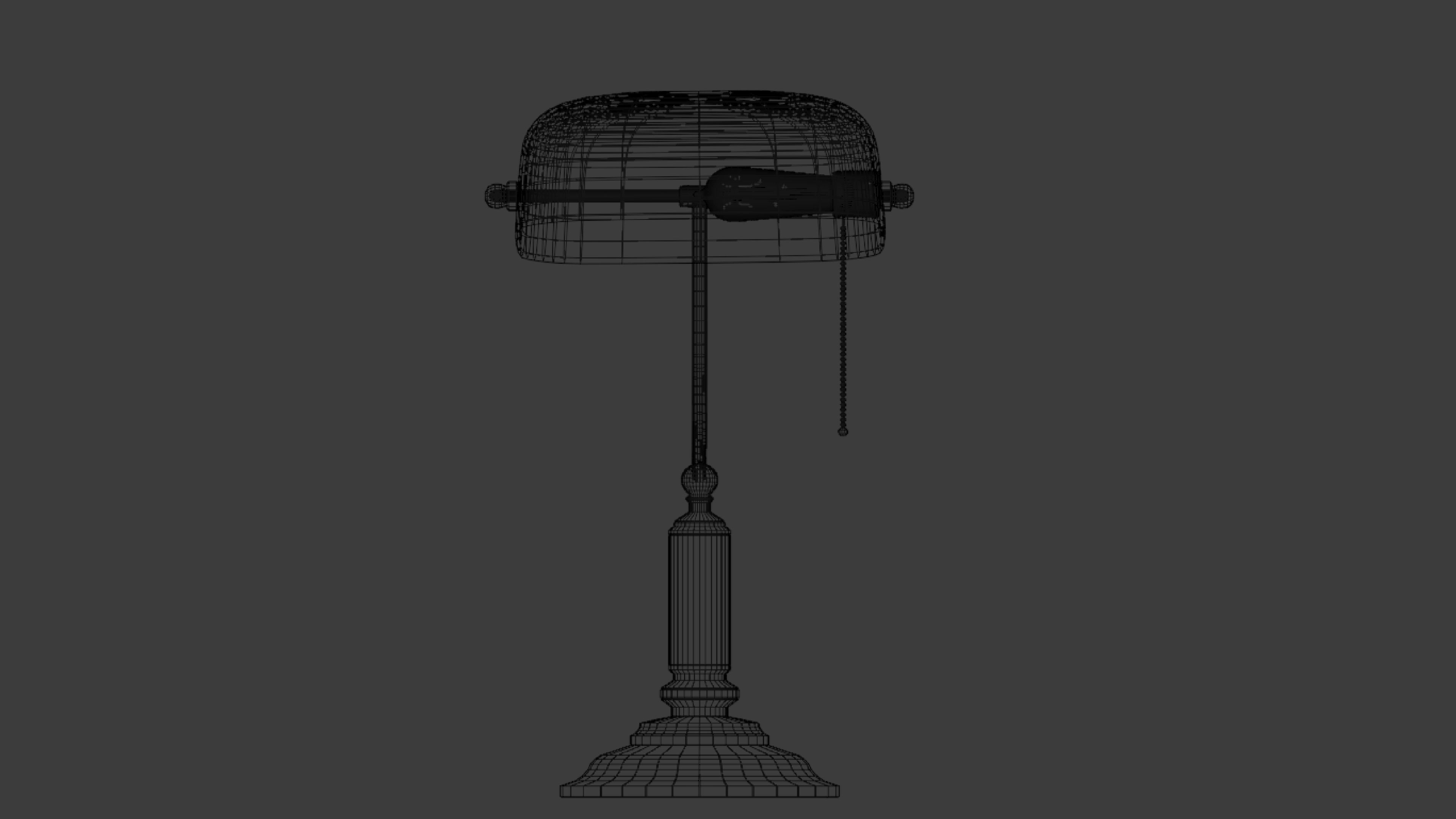Retro Table Lamp 3D model_8