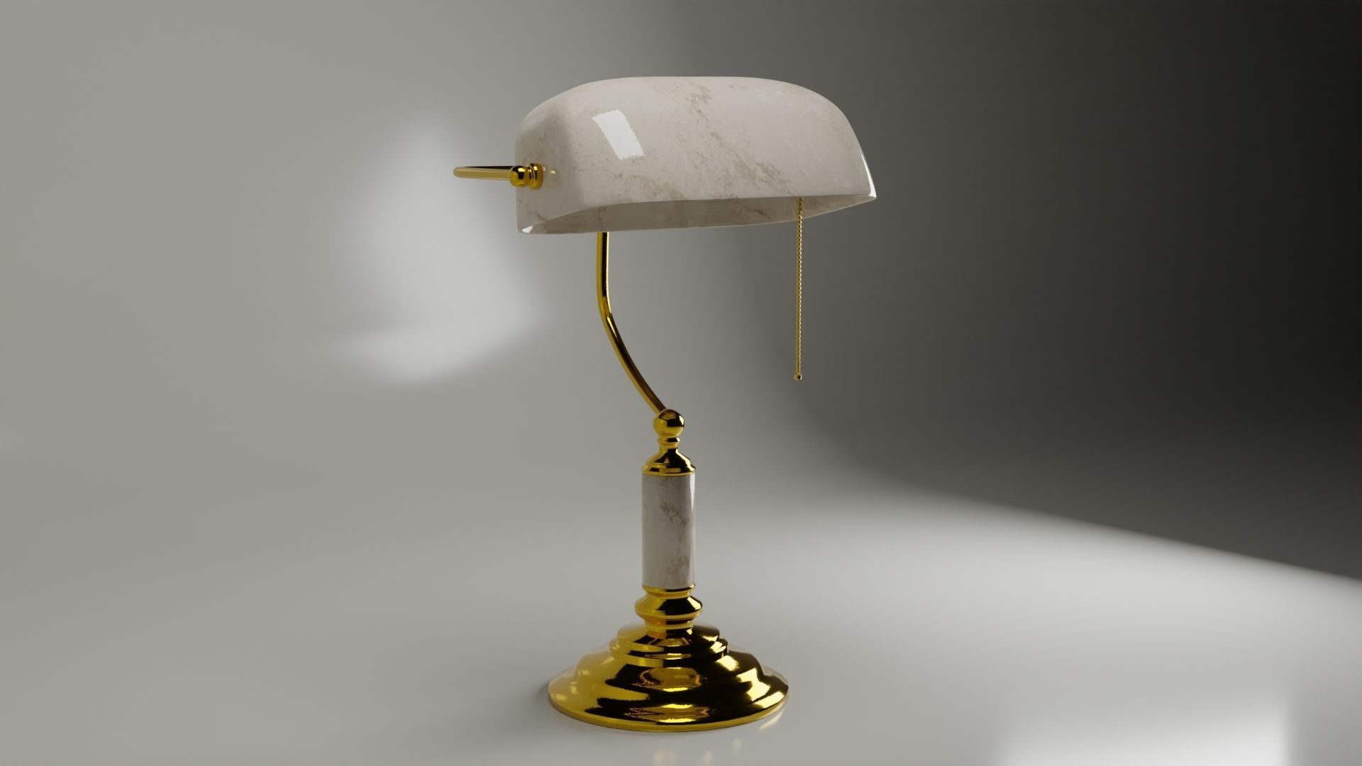 Retro Table Lamp 3D model_4