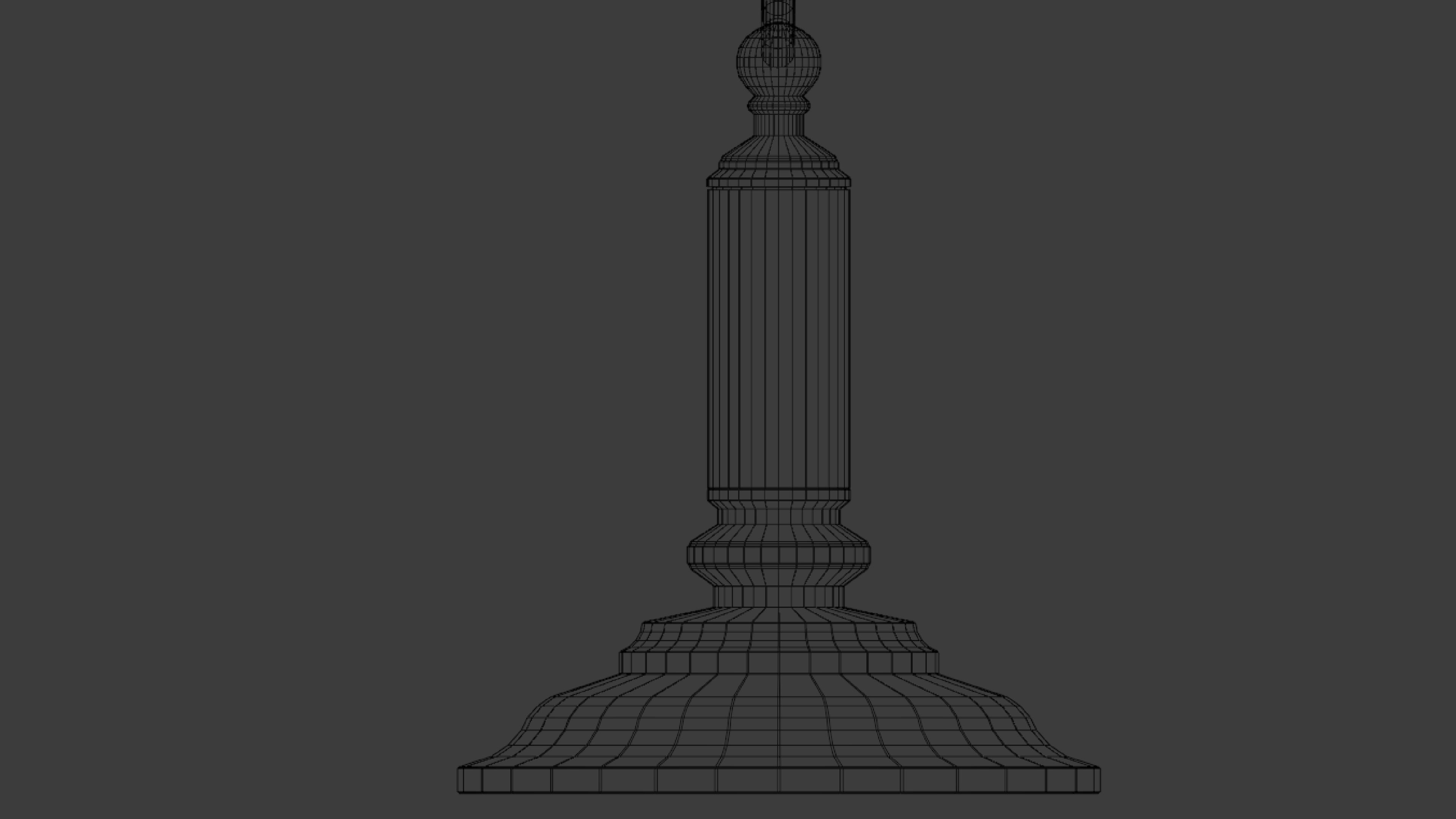 Retro Table Lamp 3D model_9