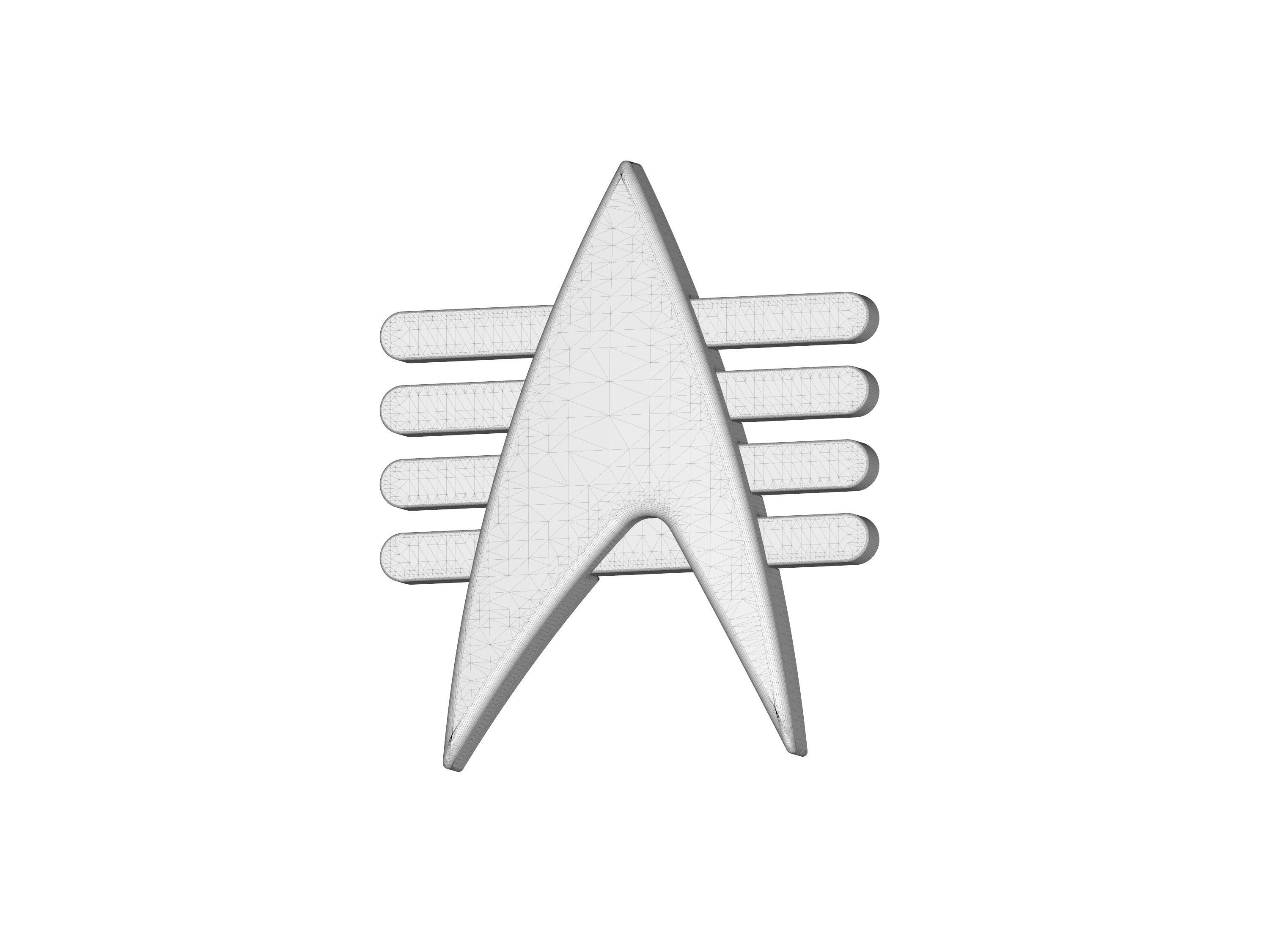 Future Imperfect Star Trek Badge  3D print model_6