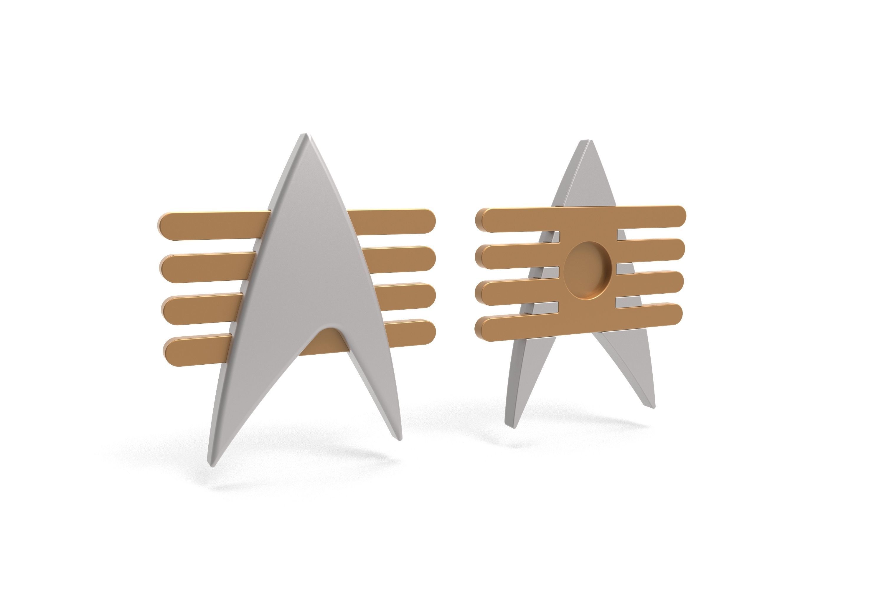 Future Imperfect Star Trek Badge  3D print model_2