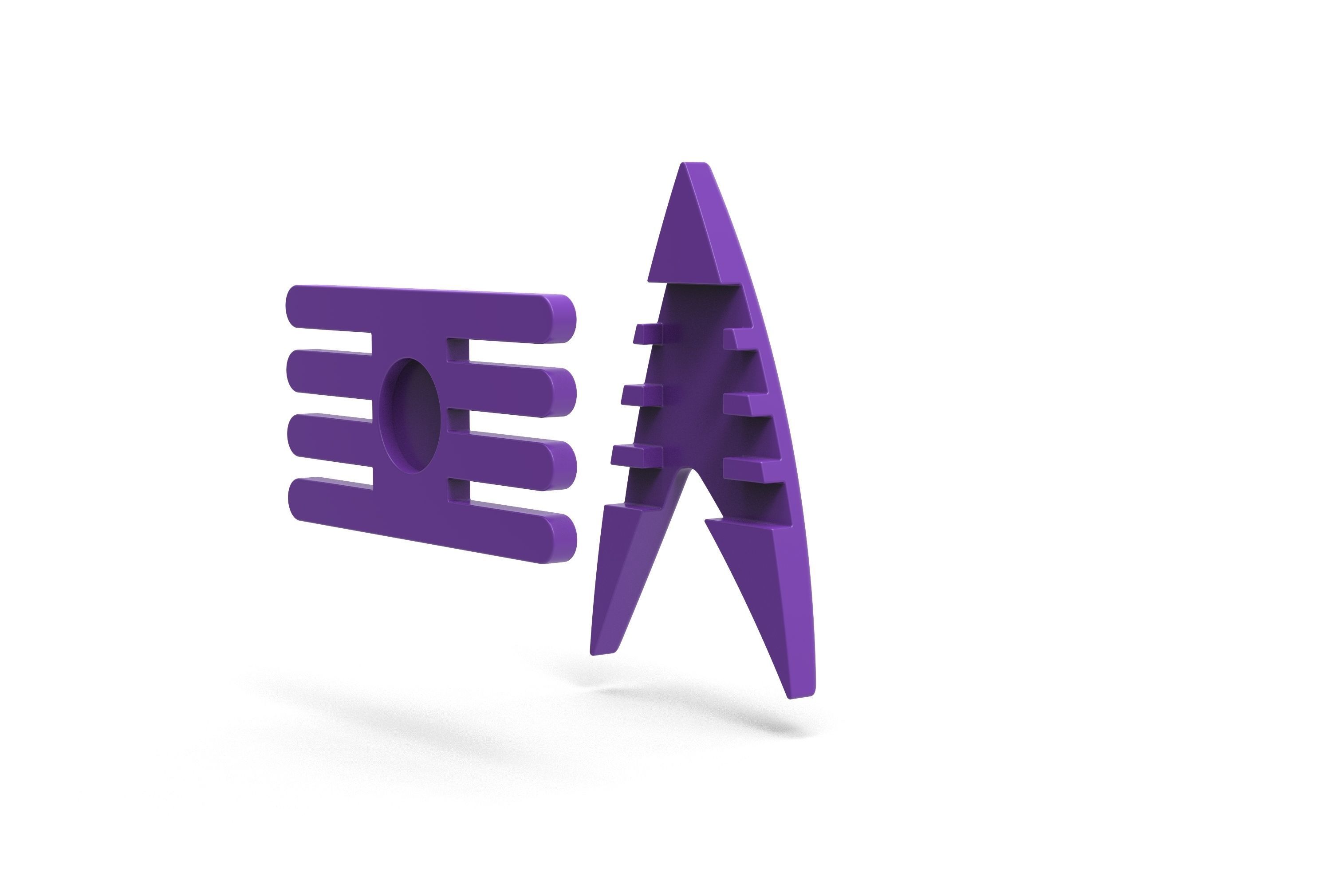 Future Imperfect Star Trek Badge  3D print model_4