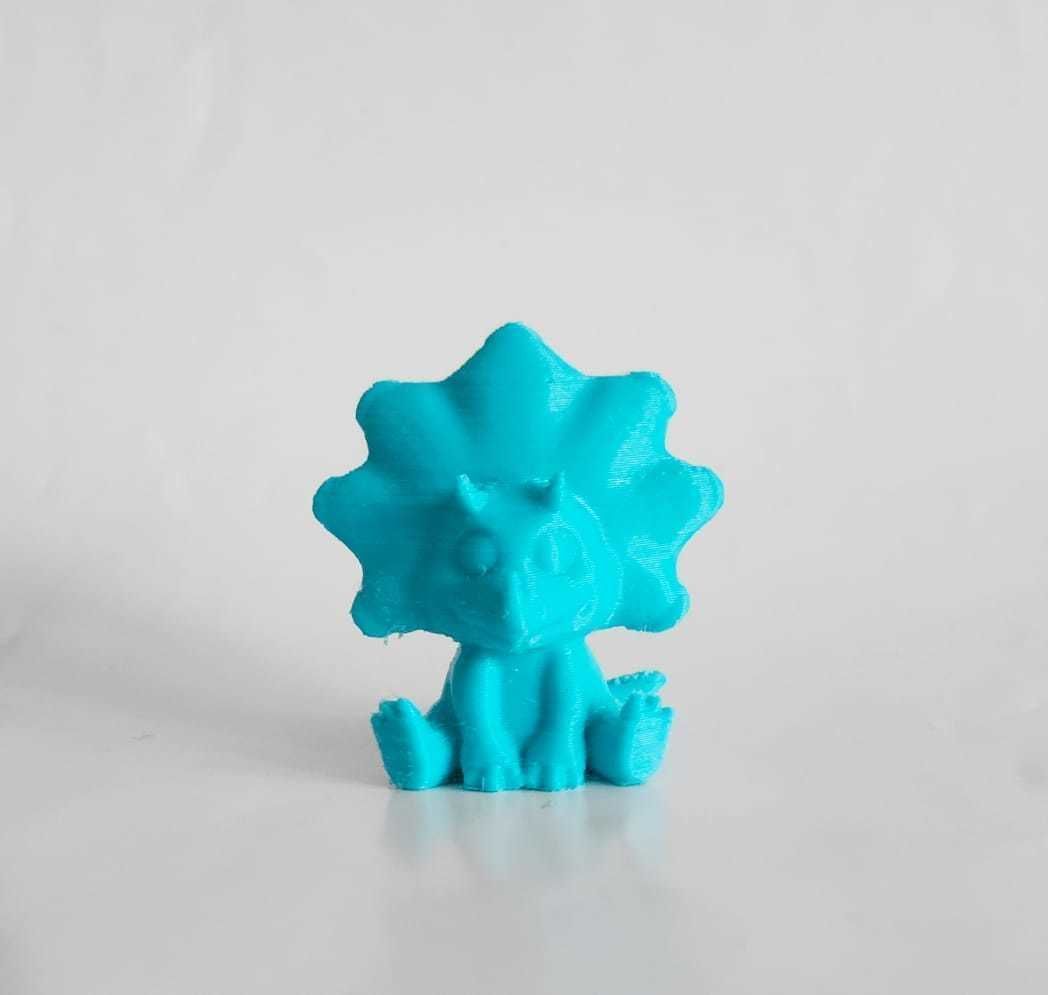 Cute Triceratops 3D print model_11