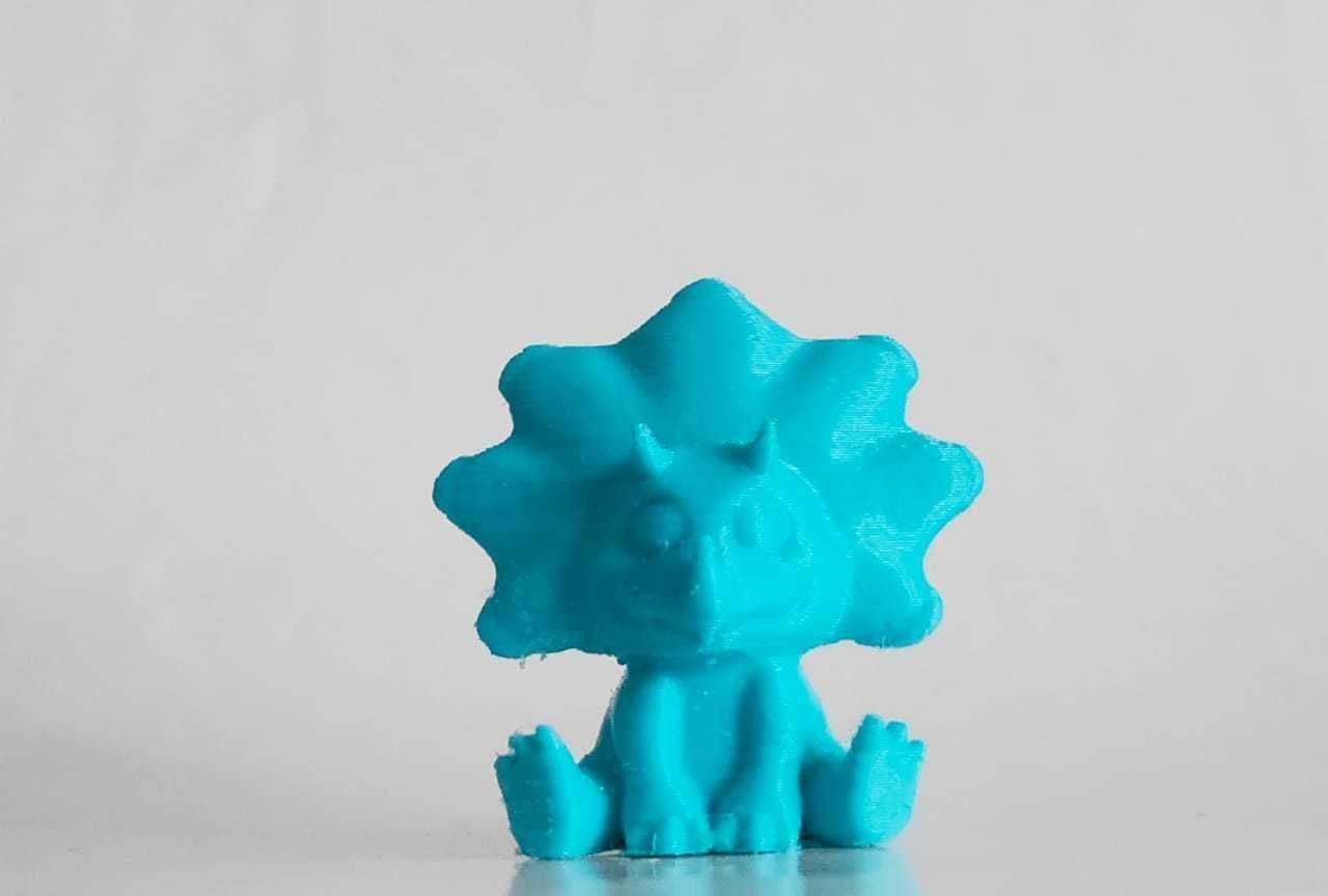 Cute Triceratops 3D print model_4