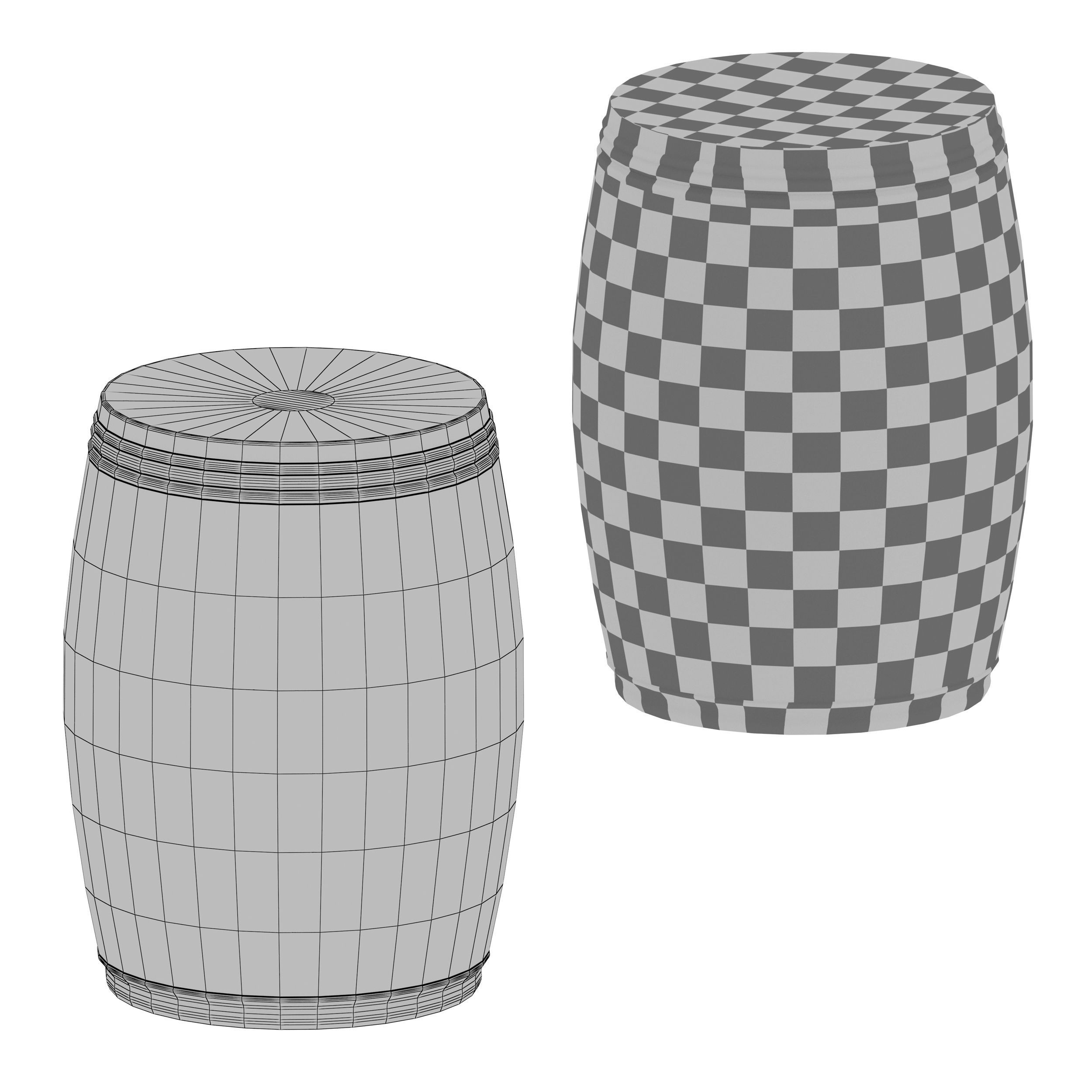 Kyra Drum End Table by Mistana 3D model_10