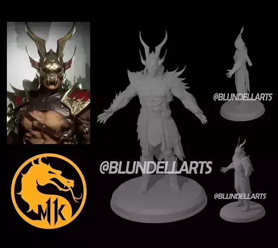 Shao Kahn Mortal Kombat STL  3D print model