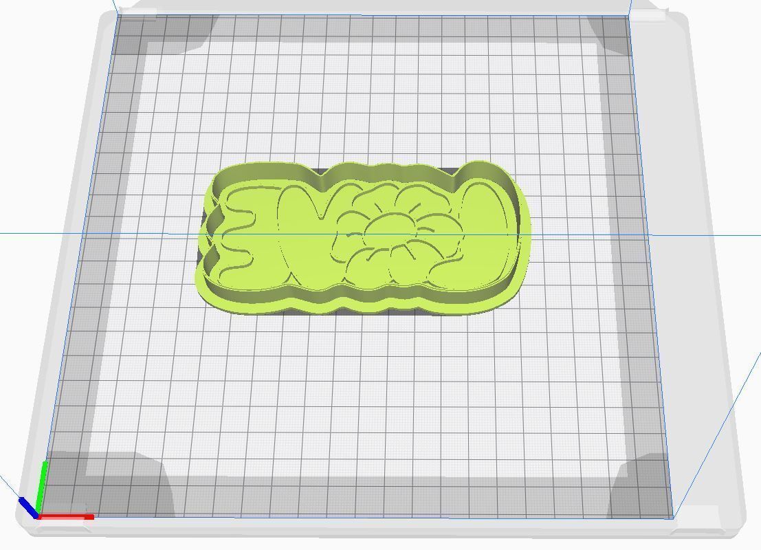 Cookie cutter and stamp - Love 3D print model_6