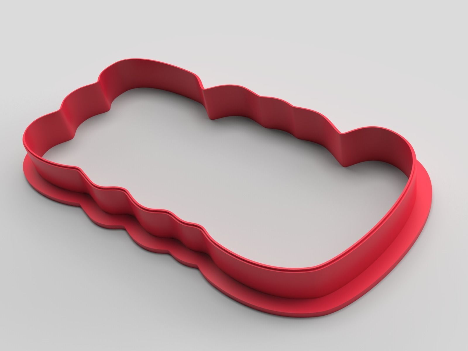 Cookie cutter and stamp - Love 3D print model_1