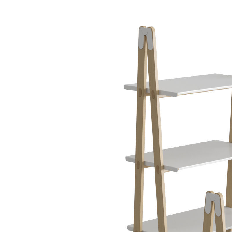 One Step Up Bookcase 3D model_2