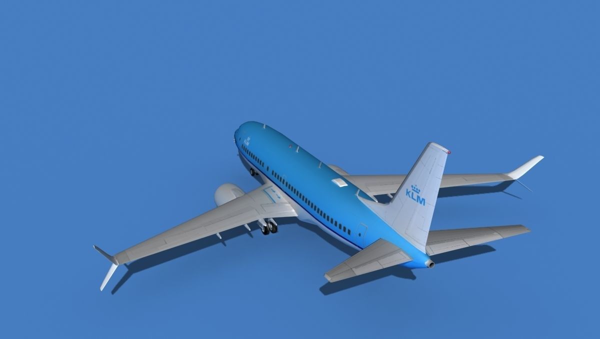 Boeing 737 MAX 7 KLM 3D model_7