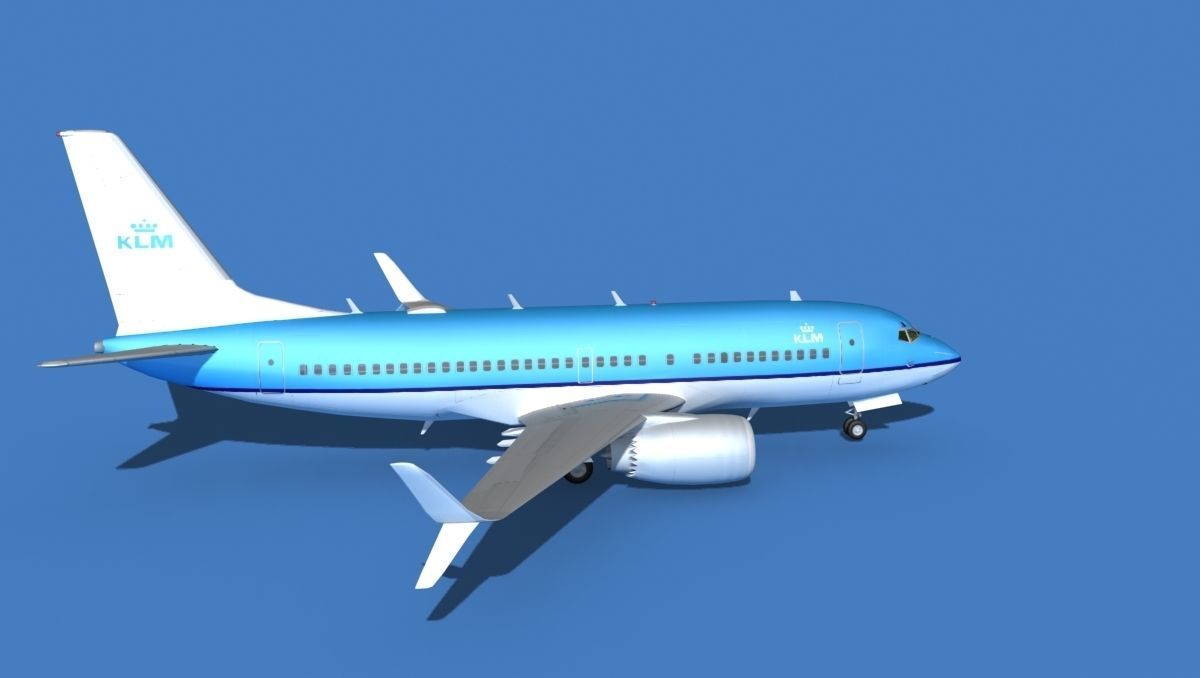 Boeing 737 MAX 7 KLM 3D model_4