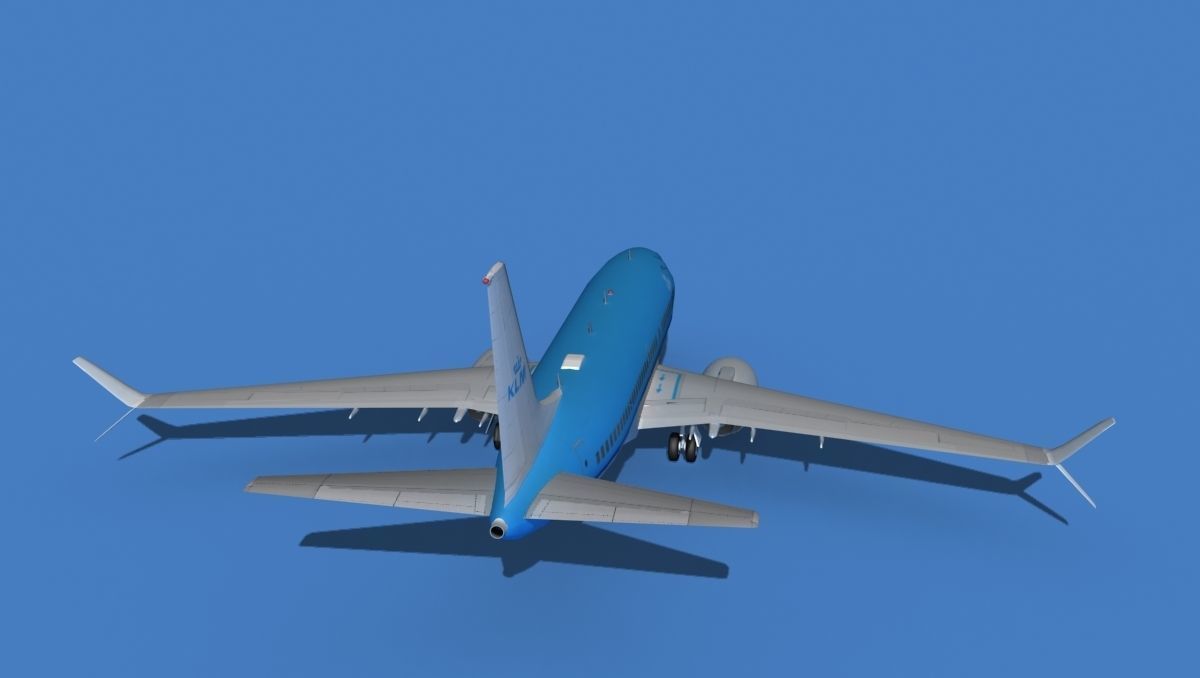 Boeing 737 MAX 7 KLM 3D model_6
