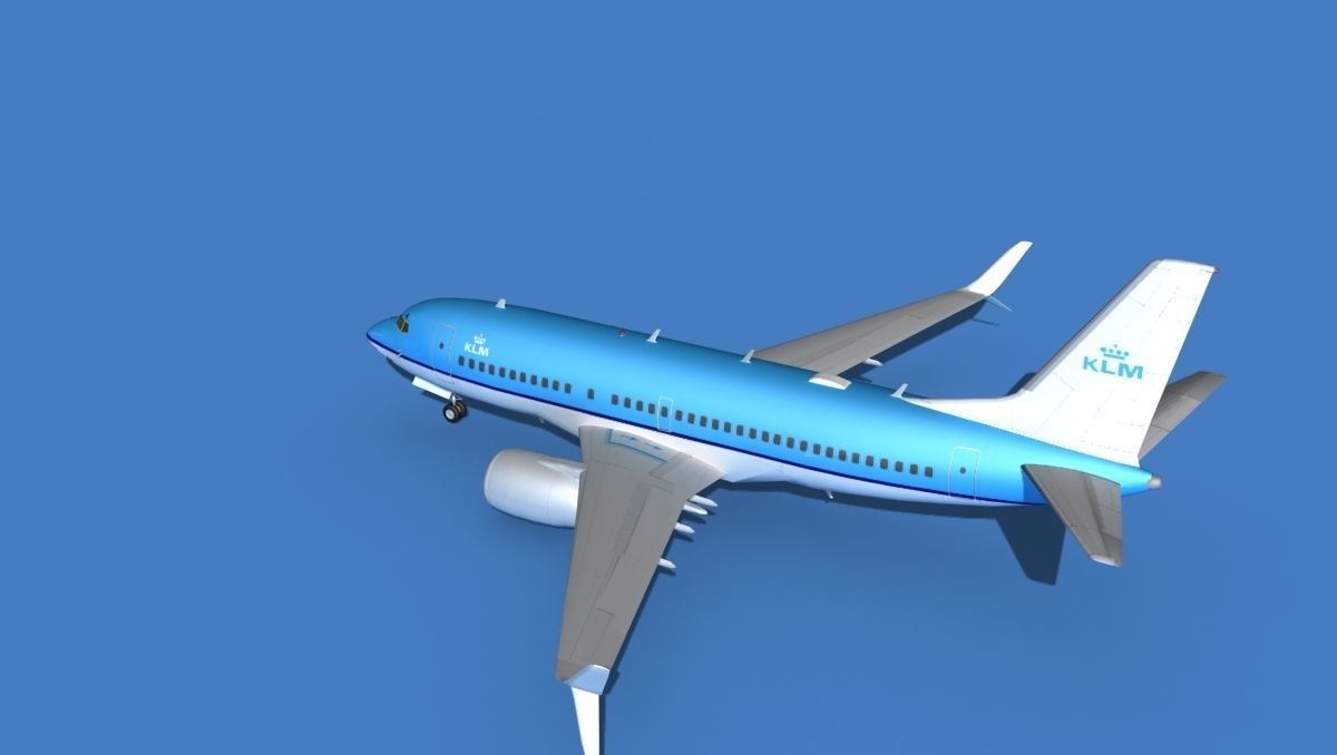 Boeing 737 MAX 7 KLM 3D model_8