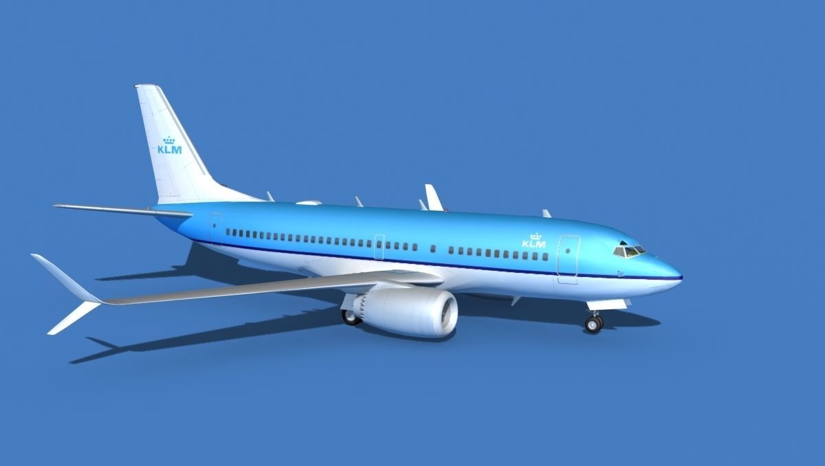 Boeing 737 MAX 7 KLM 3D model_3
