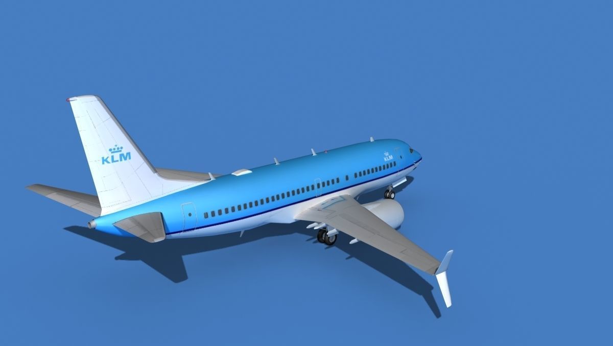 Boeing 737 MAX 7 KLM 3D model_5