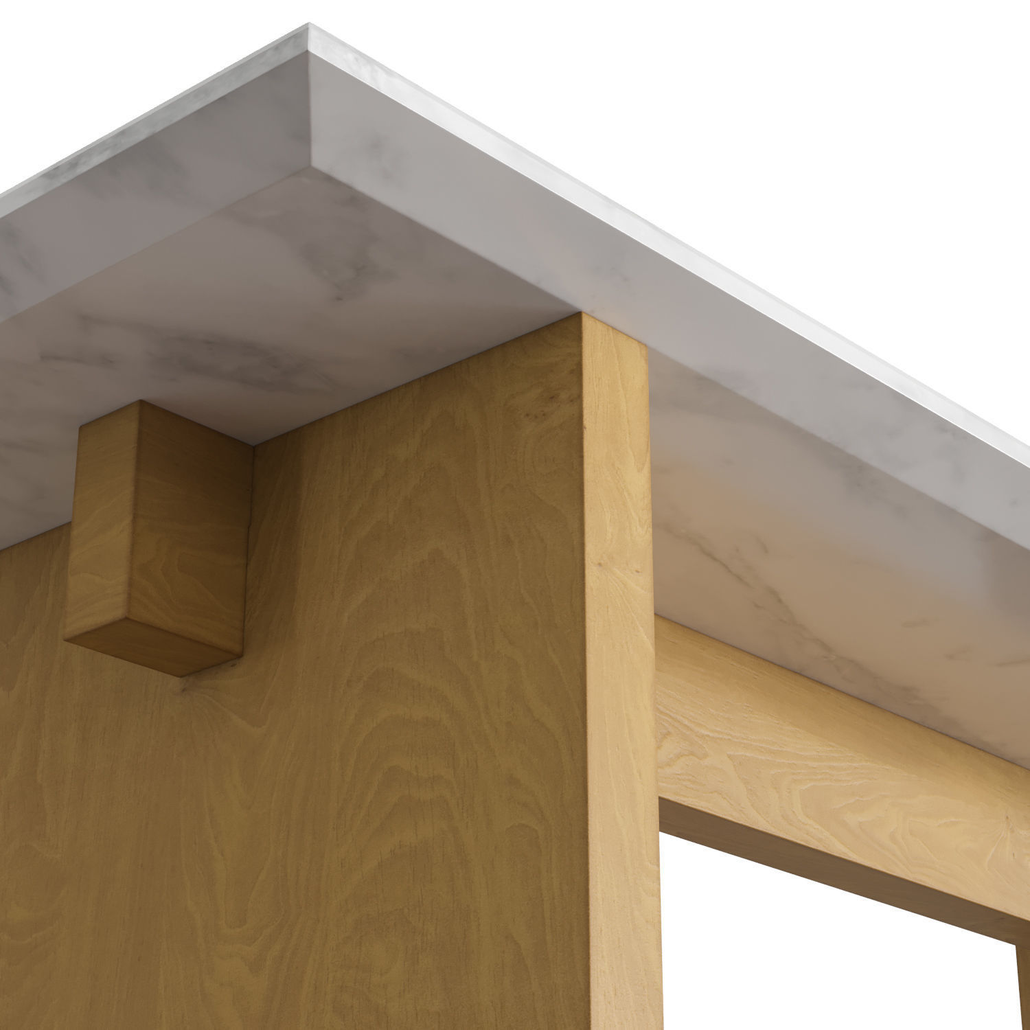 Solid Table 3D model_1