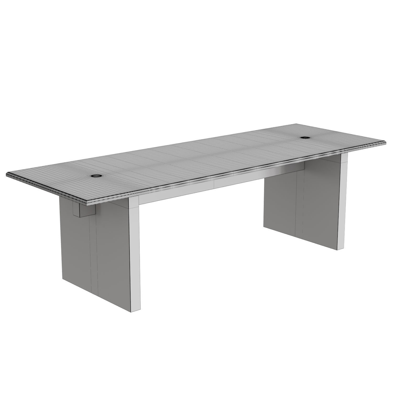 Solid Table 3D model_4