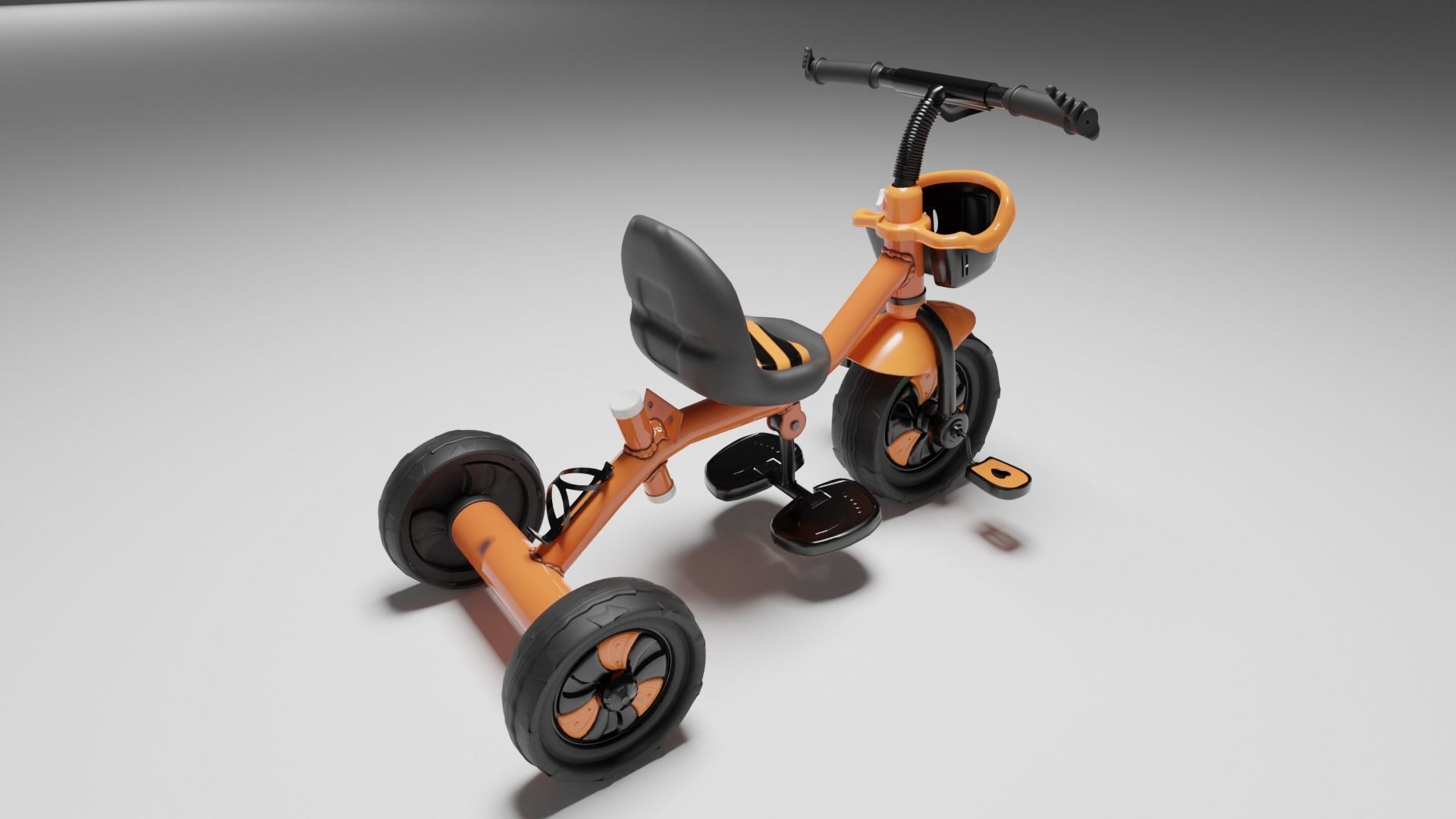 Realistic Tricycle 3D Model with Textures 3D model_5