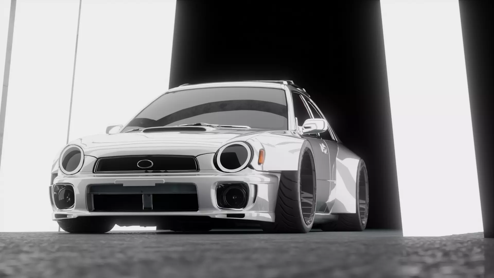 2002 Subaru Impreza WRX Widebody 3D model_0