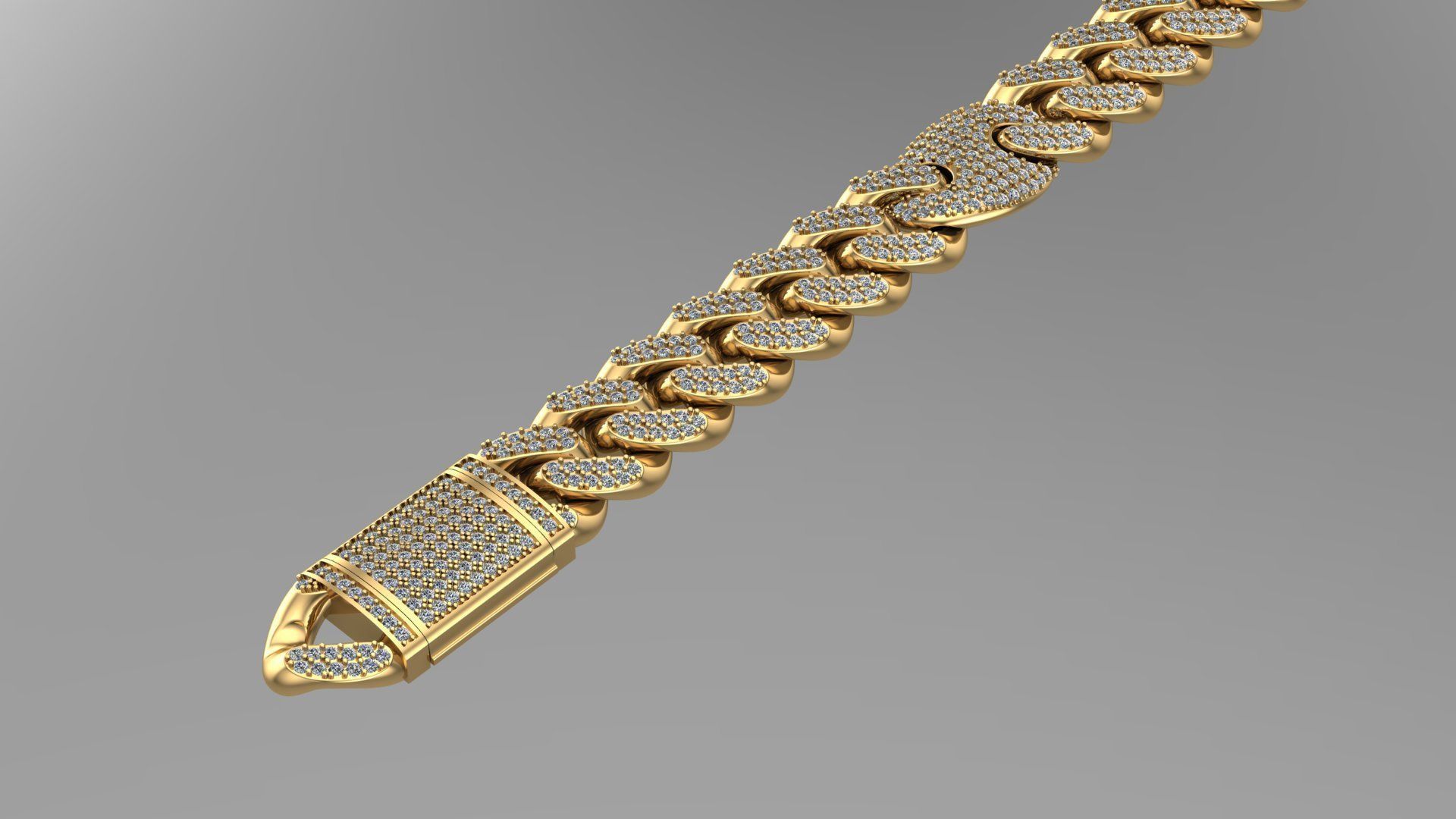 cuban chain  FASHION STL  3D model_2