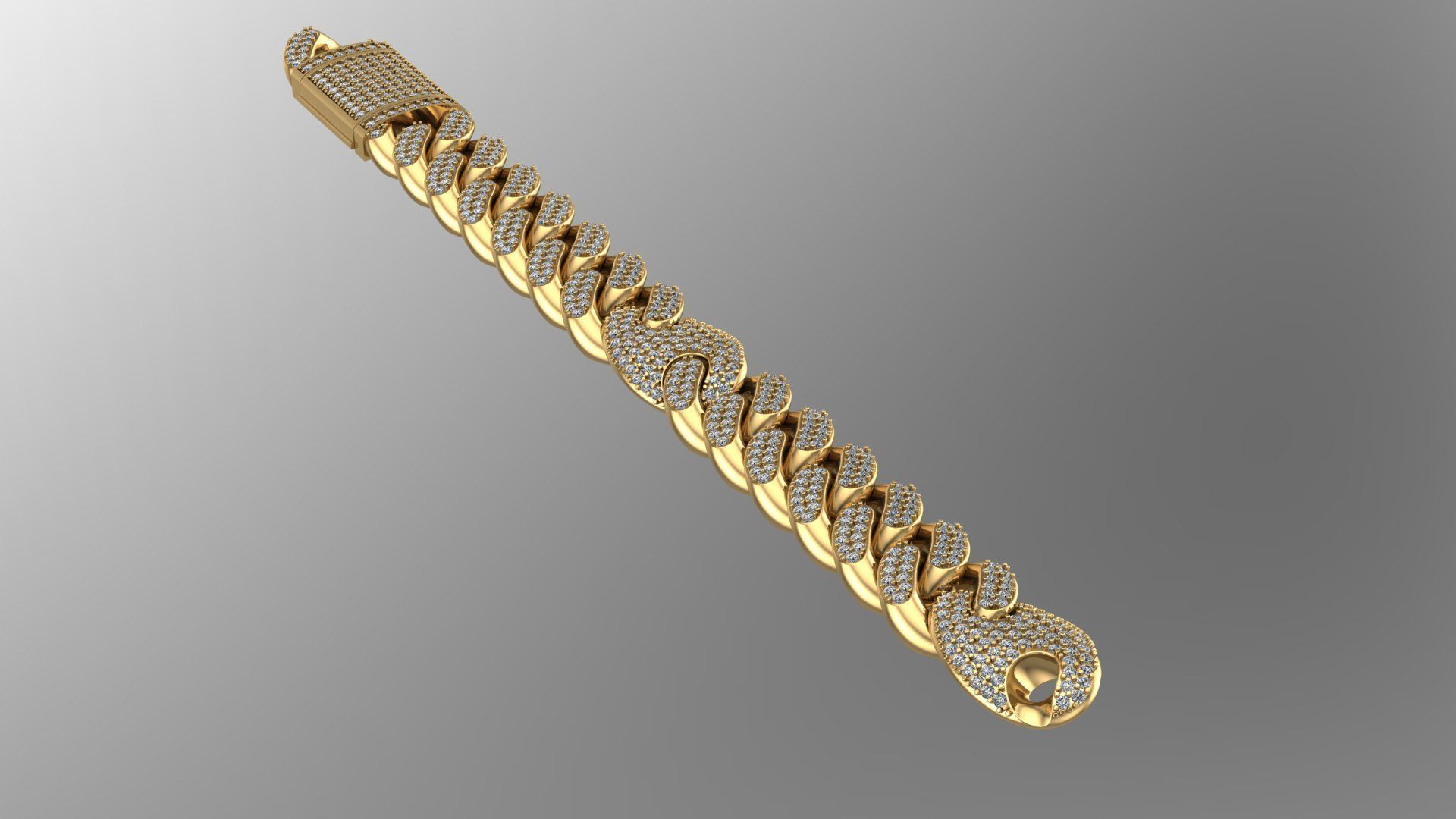cuban chain  FASHION STL  3D model_3