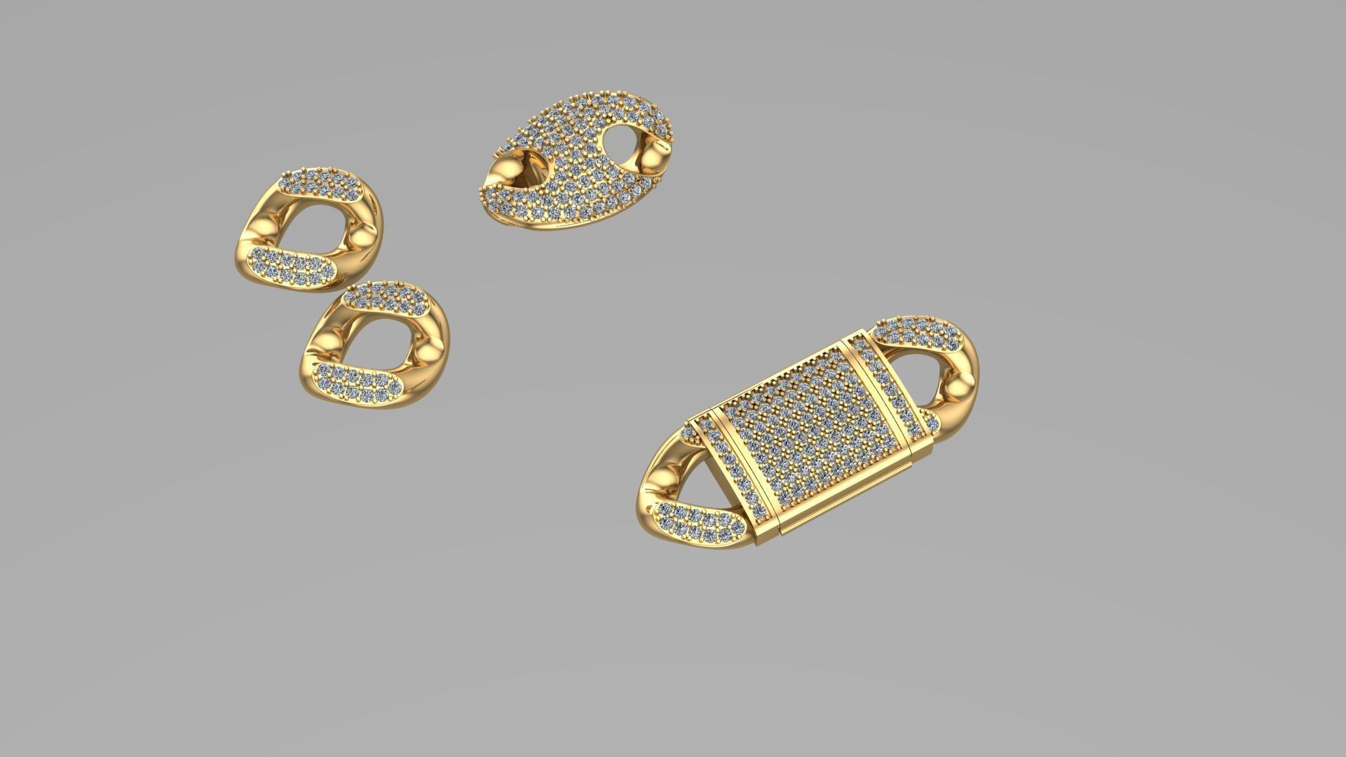 cuban chain  FASHION STL  3D model_8