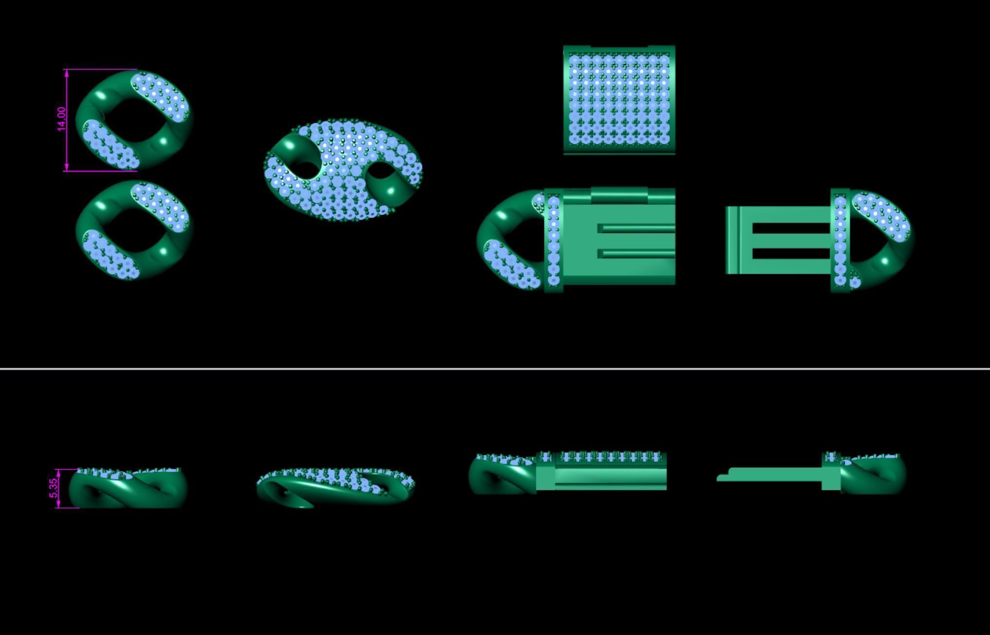 cuban chain  FASHION STL  3D model_16